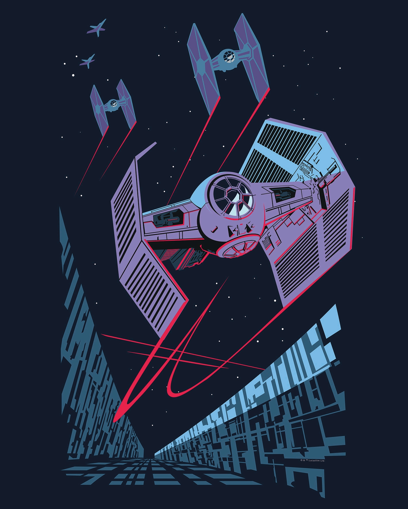 Komar Poster »Star Wars Classic Vector TIE-F...