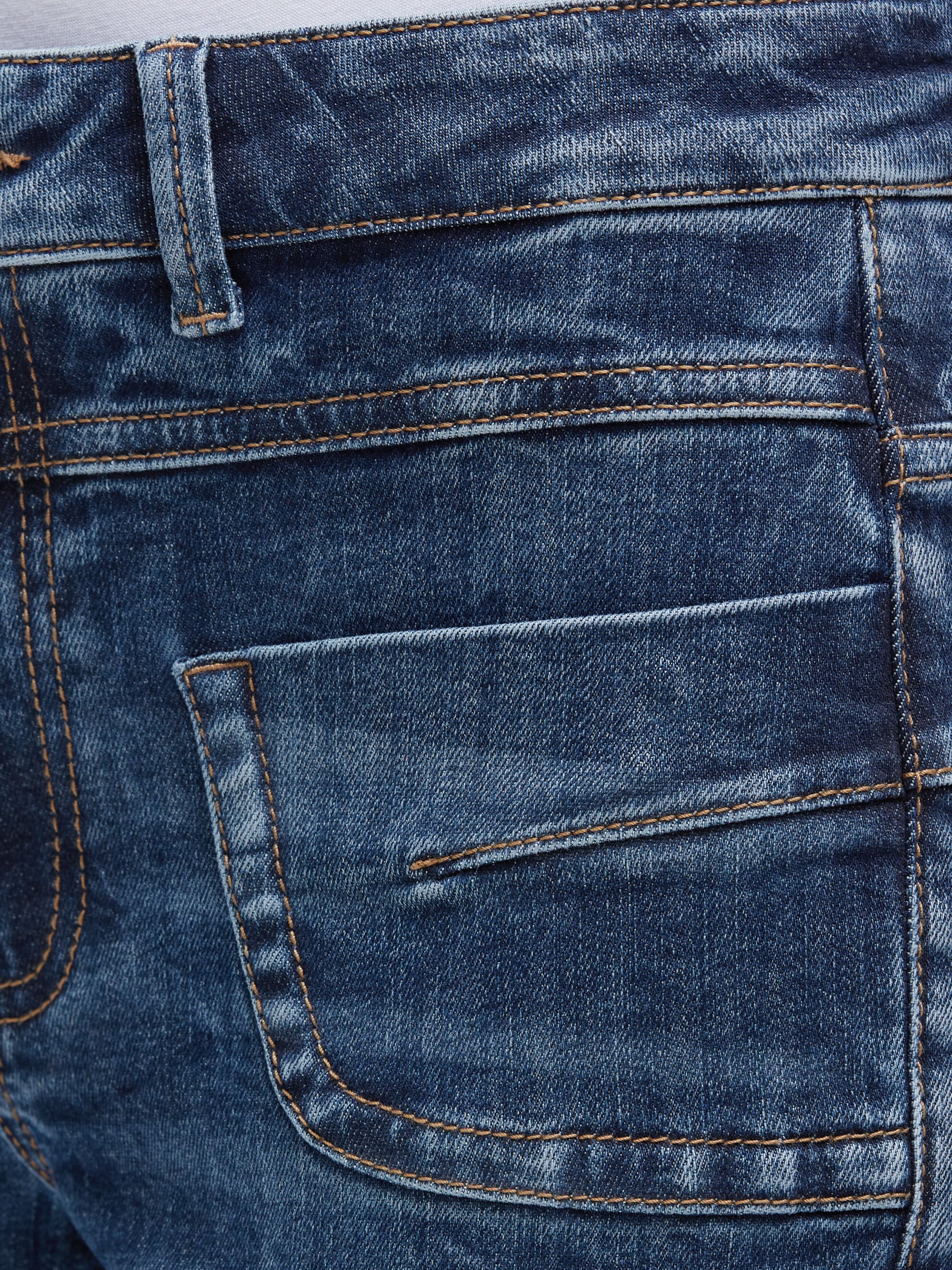 SOCCX Slim-fit-Jeans mit hoher Leibhöhe
