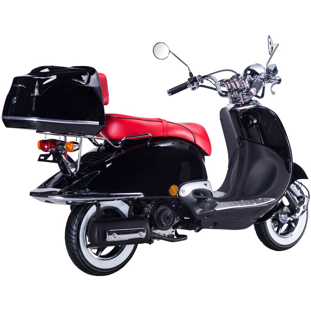 GT UNION Motorroller »Strada«, 50 cm³, 45 km/h, Euro 5, 3 PS, (Set), mit Topcase