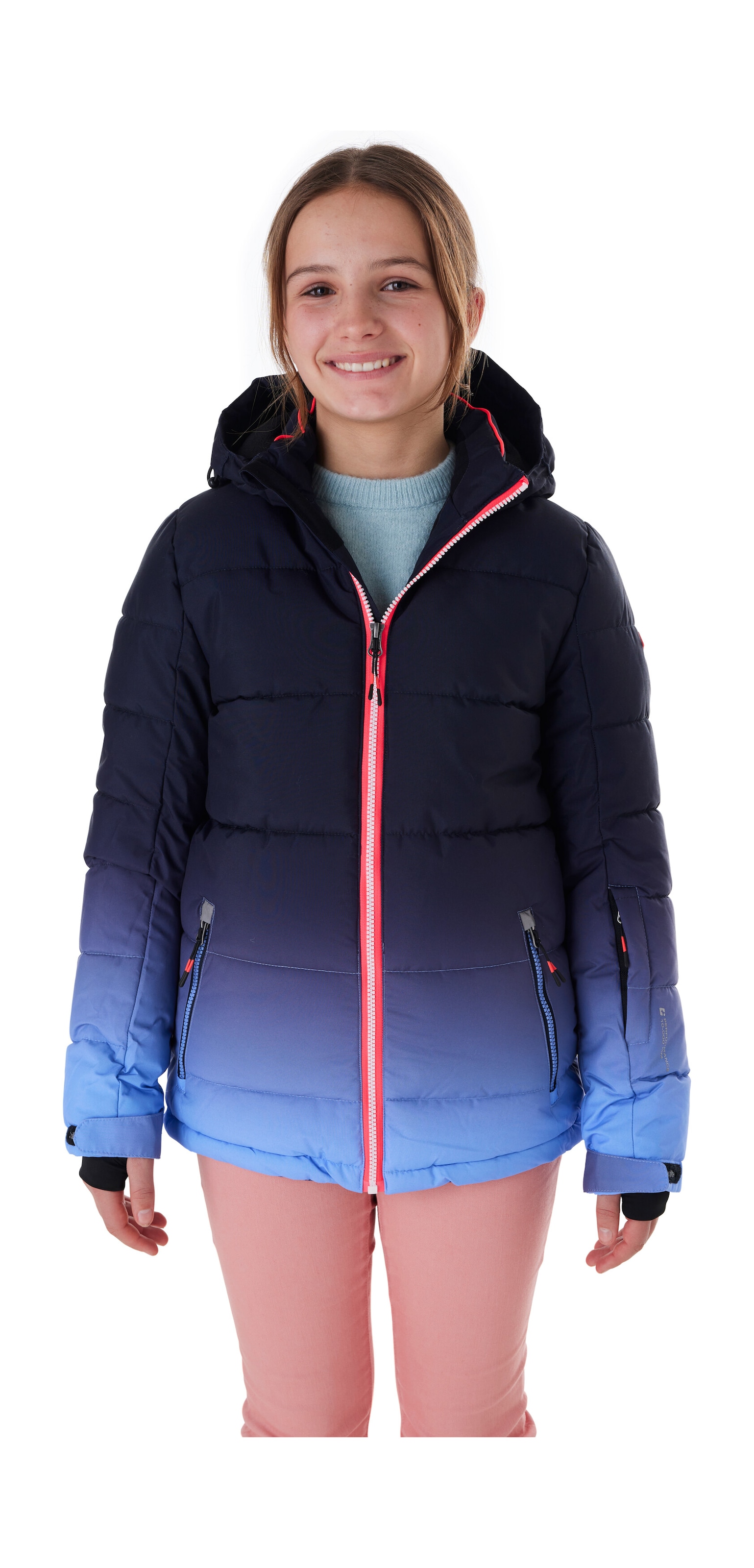 Killtec Skijacke "KSW 330 GRLS SKI QLTD JCKT" Wasserabweisende Winterjacke, atmungsaktiv, verstellbare Kapuze