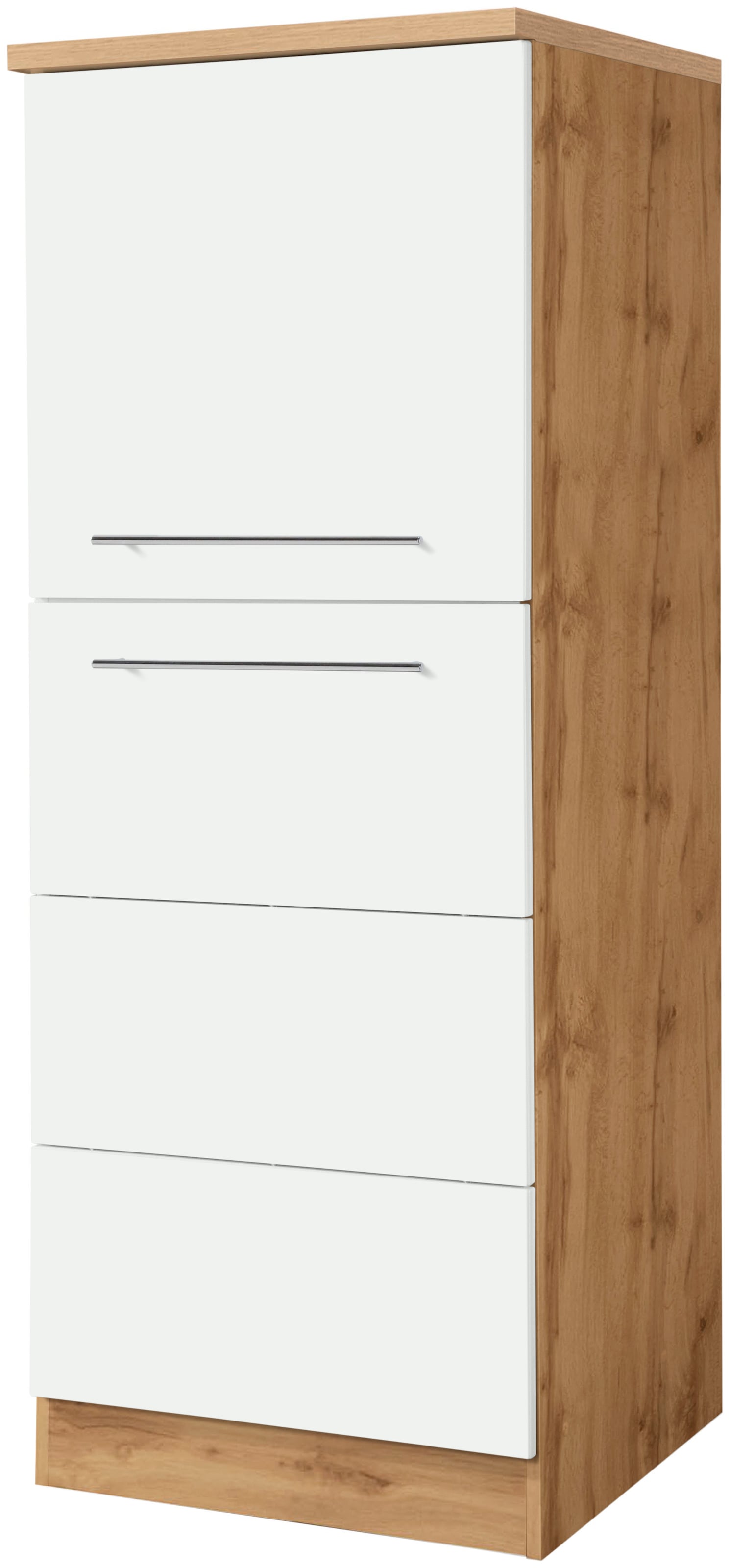 KOCHSTATION Seitenschrank "KS-Wien", Breite 60 cm, Höhe 165 cm, Türanschlag wechselbar