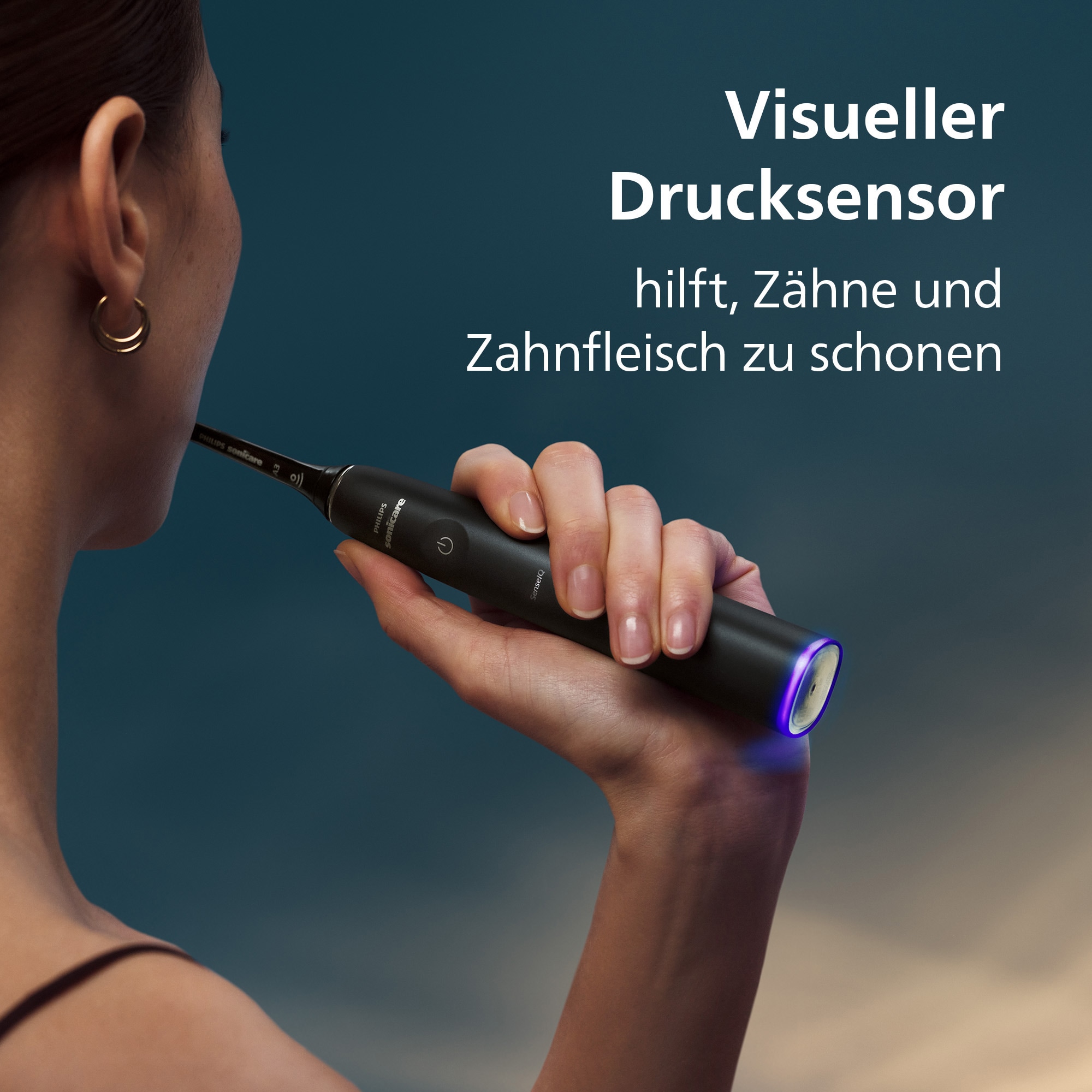 Philips Sonicare Elektrische Zahnbürste »DiamondClean Prestige 9900 HX9992« 2 Stk. Aufsteckbürsten mit integriertem Drucksensor, 5 Putzprogramme, inkl. Ladeetui