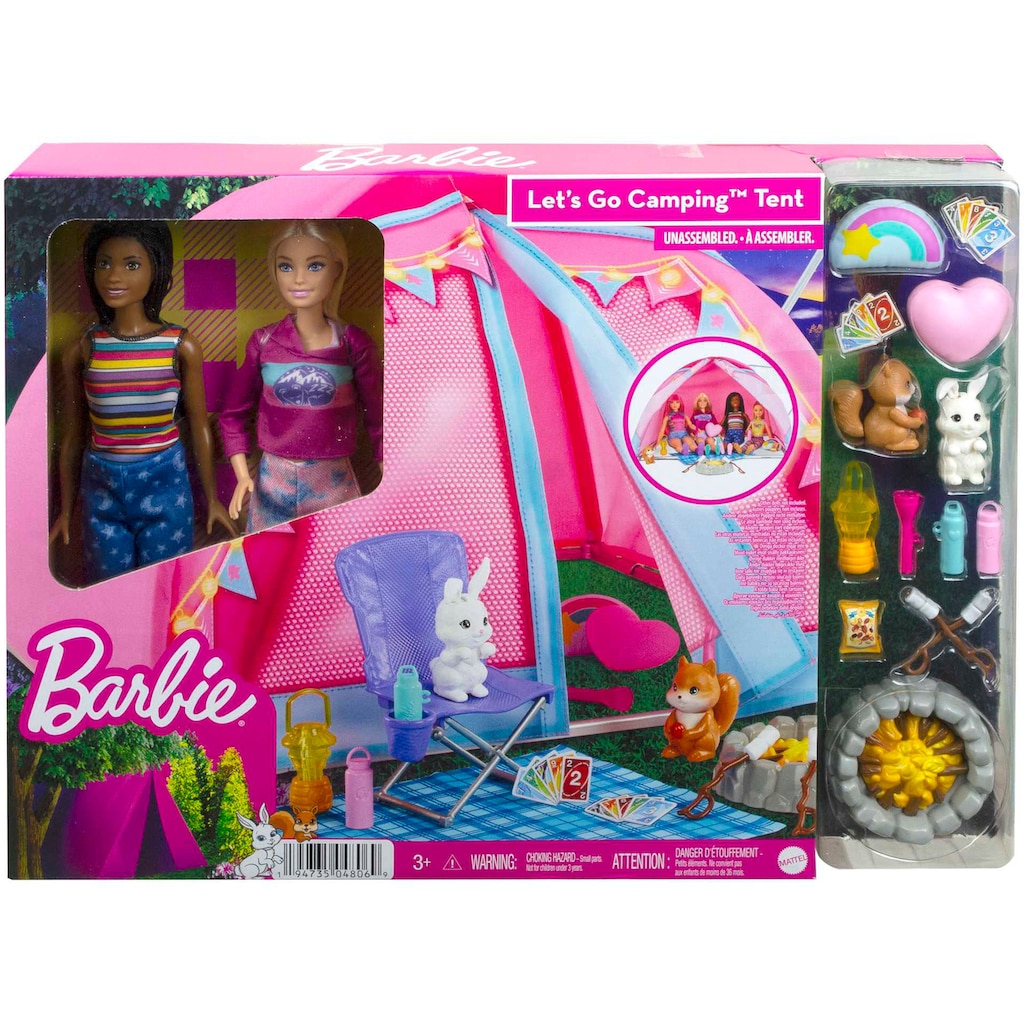 Barbie Puppen Accessoires-Set »Abenteuer zu zweit, Camping Zelt«