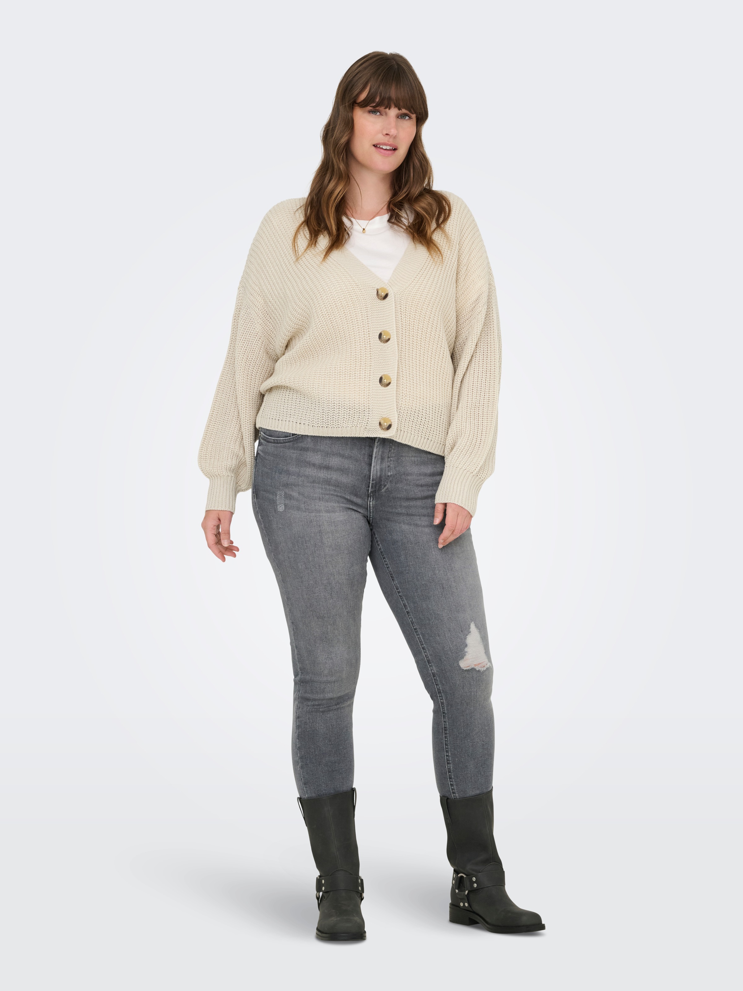 ONLY CARMAKOMA Strickjacke »CARCAROL NICE L/S CARDIGAN KNT NOOS«