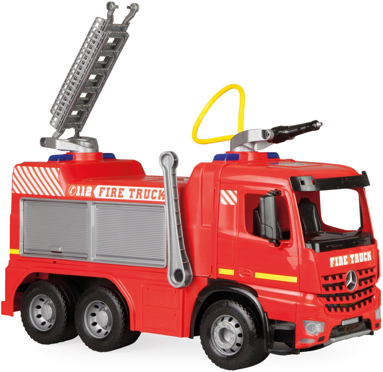 Lena® Spielzeug-Feuerwehr »Giga Trucks, Aufsitz-Feuerwehr Arocs«, Made in Europe