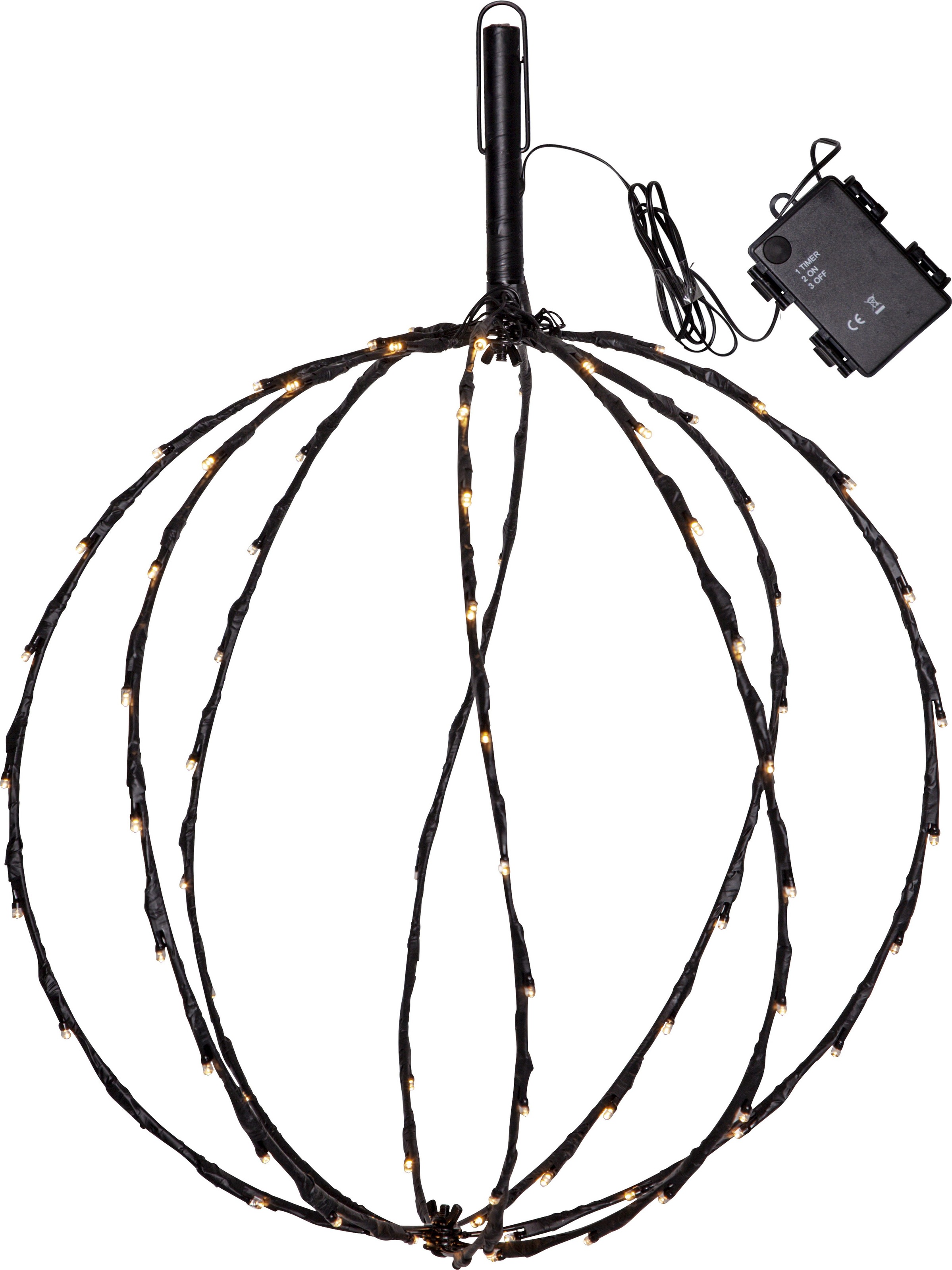 Parforce Traditional Hunting Dekolicht »Außendekoration Sphere« LED-Board 1 Stk. Warmweiß abnehmbarer Erdspieß, Haken zum Aufhängen, Batteriebetrieb, Timer