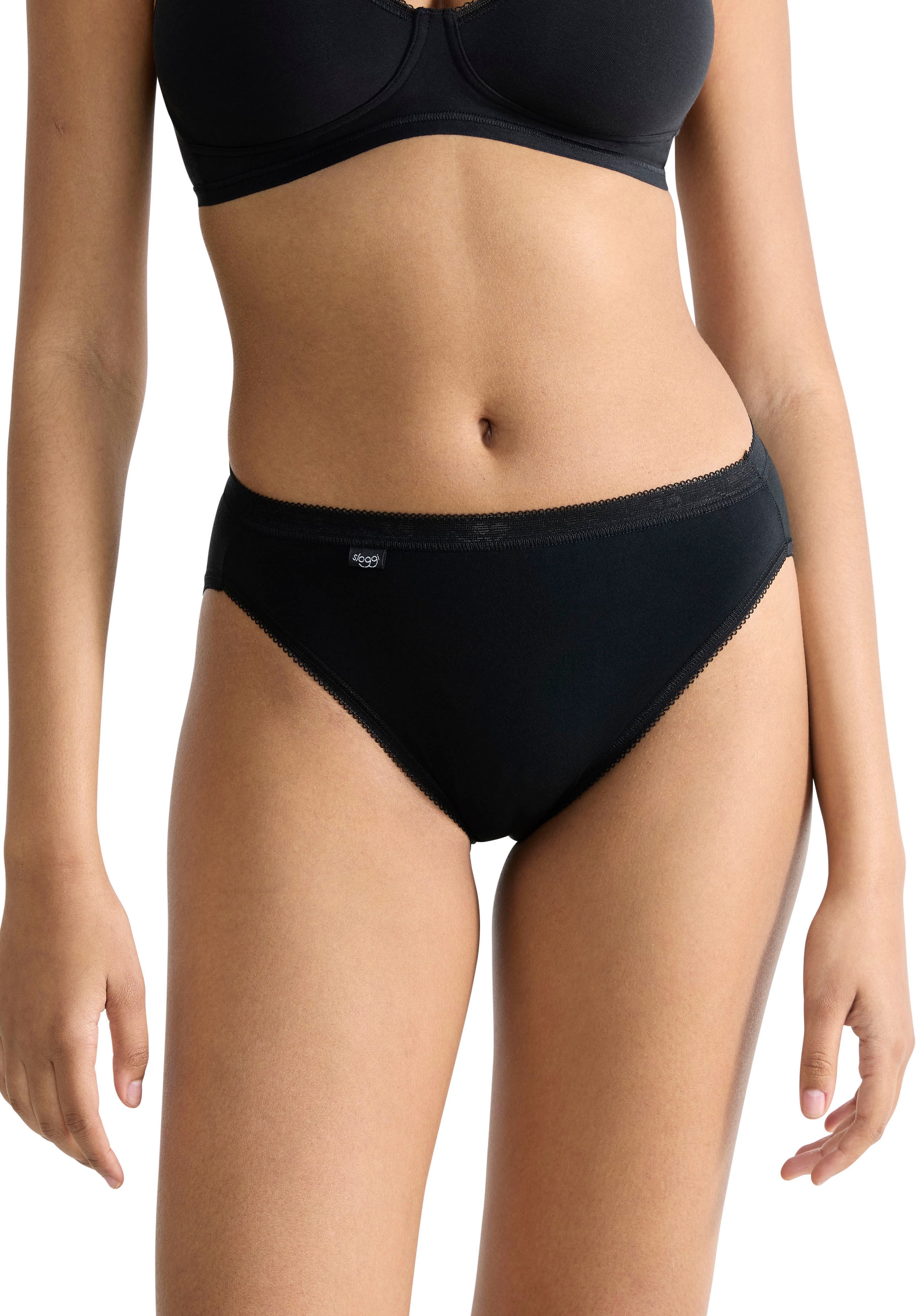 sloggi Taillenslip »Basic+« 4er Pack,  weich, Baumwollmix, Multipack, elastisch