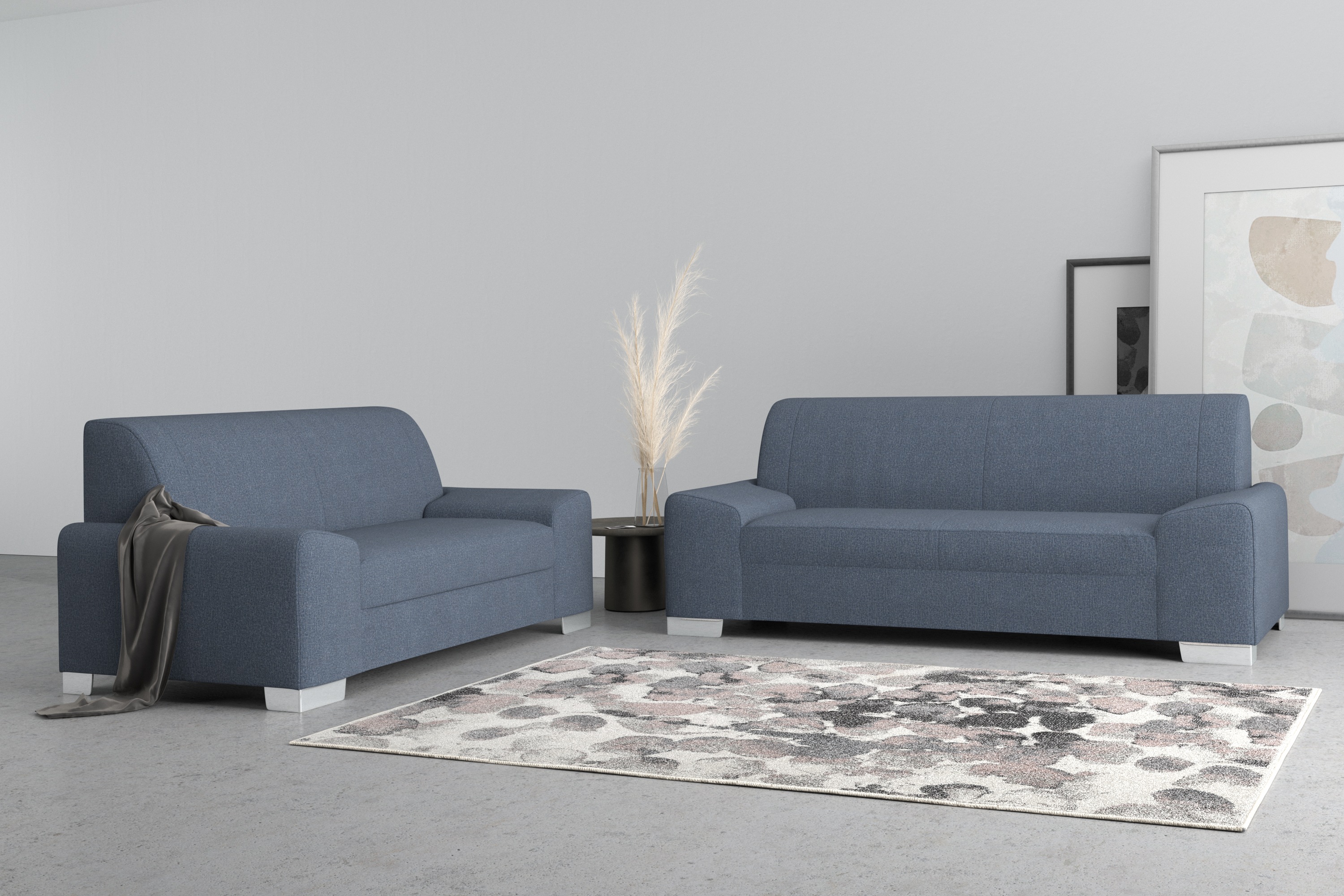 Thumbnail - DOMO collection 2-Sitzer "Anzio in kubischer Formensprache, flache Armlehnen, Breite 184cm" wahlweise mit Federkern