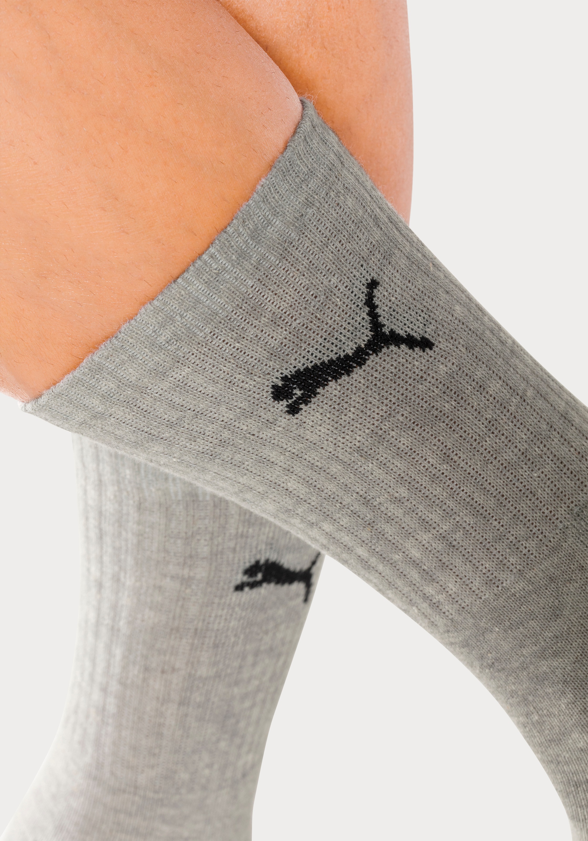 PUMA Sportsocken, (9 Paar), Tennissocken, atmungsaktiv, feuchtigkeitsregulierend