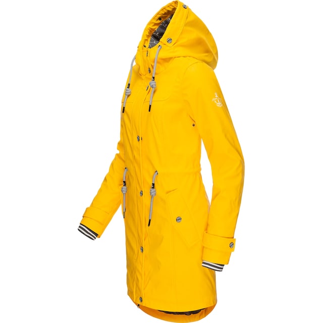 PEAK TIME Regenjacke »L60042«, mit Kapuze, stylisch taillierter Regenmantel  für Damen für kaufen | BAUR