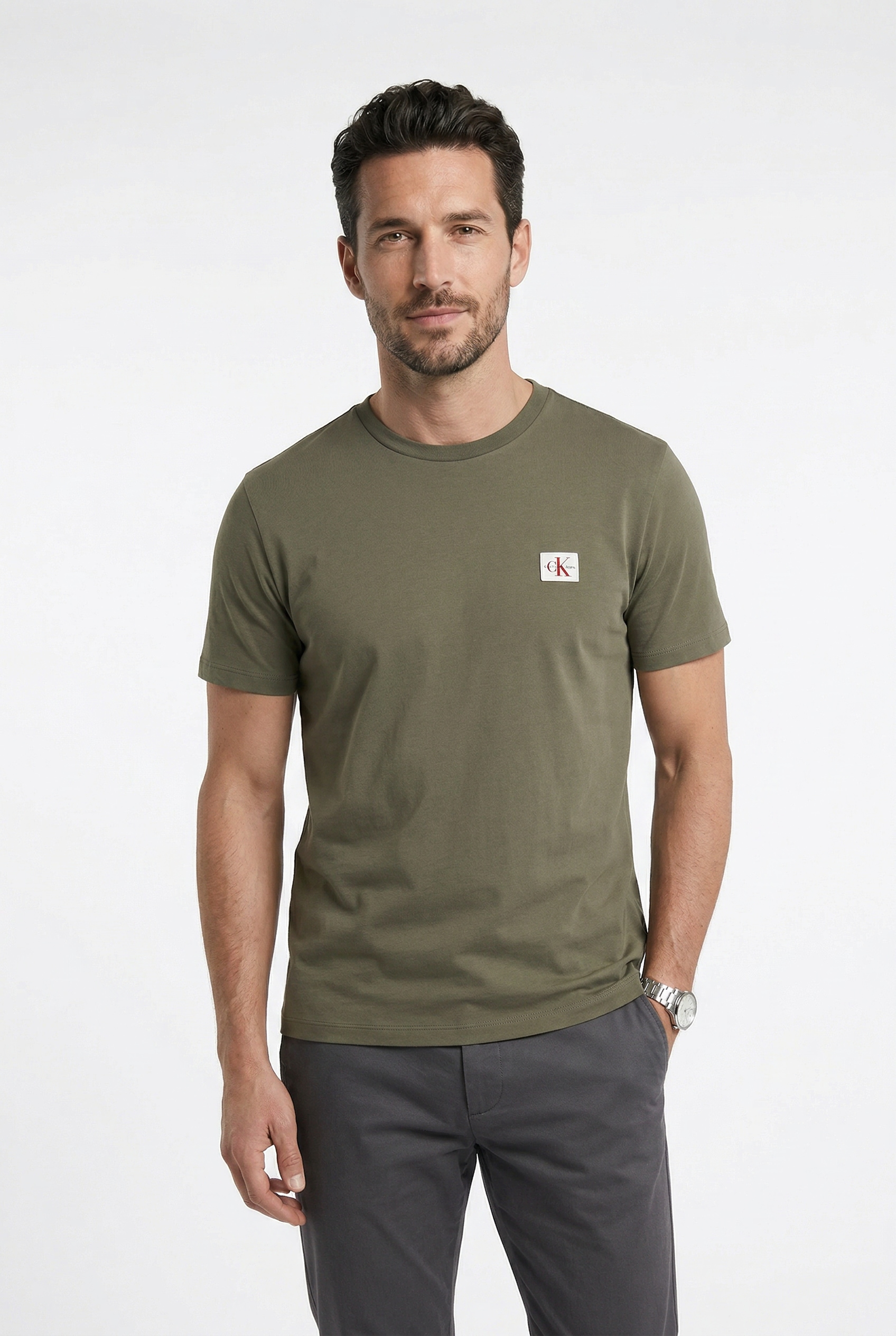 Calvin Klein Jeans T-Shirt "SS BADGE 30S JERSEY CLASSIC TEE" Mit Rundhalsausschnitt