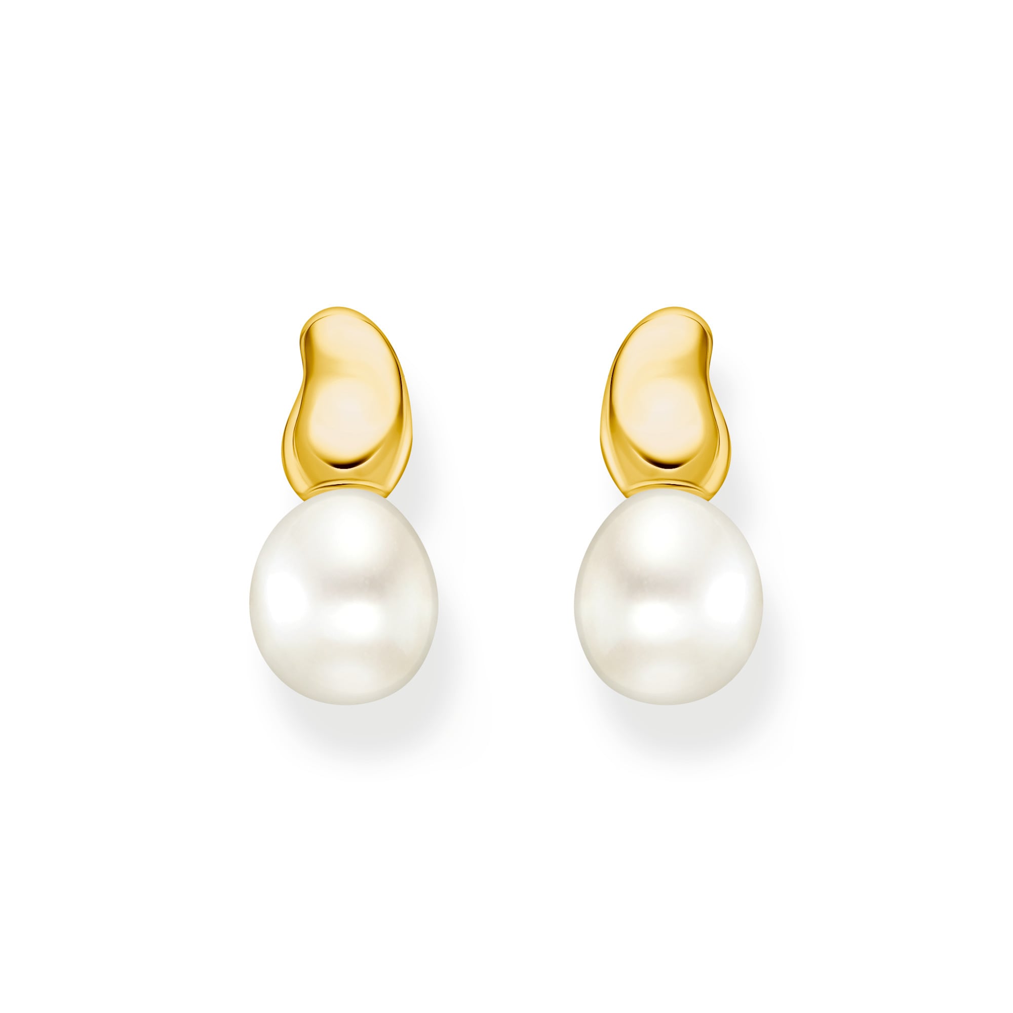 THOMAS SABO Paar Ohrstecker »Natural Beauty Ohrstecker kleine, Bold Elegance, H2320-430-14«, mit Süßwasserzuchtperle