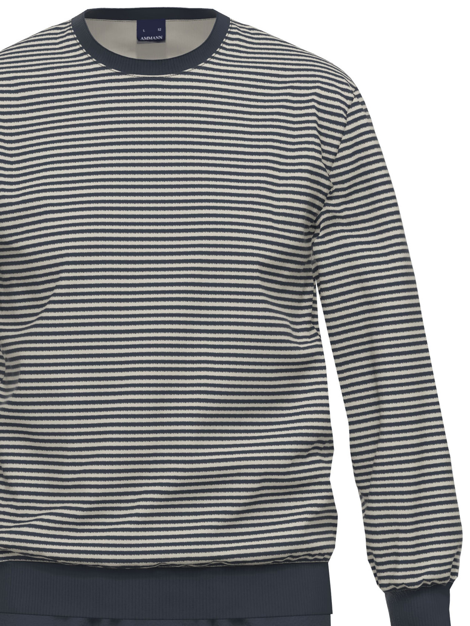 Ammann Pyjama »Herren Pyjama lang, Rundhals Nightwear / Frottee«