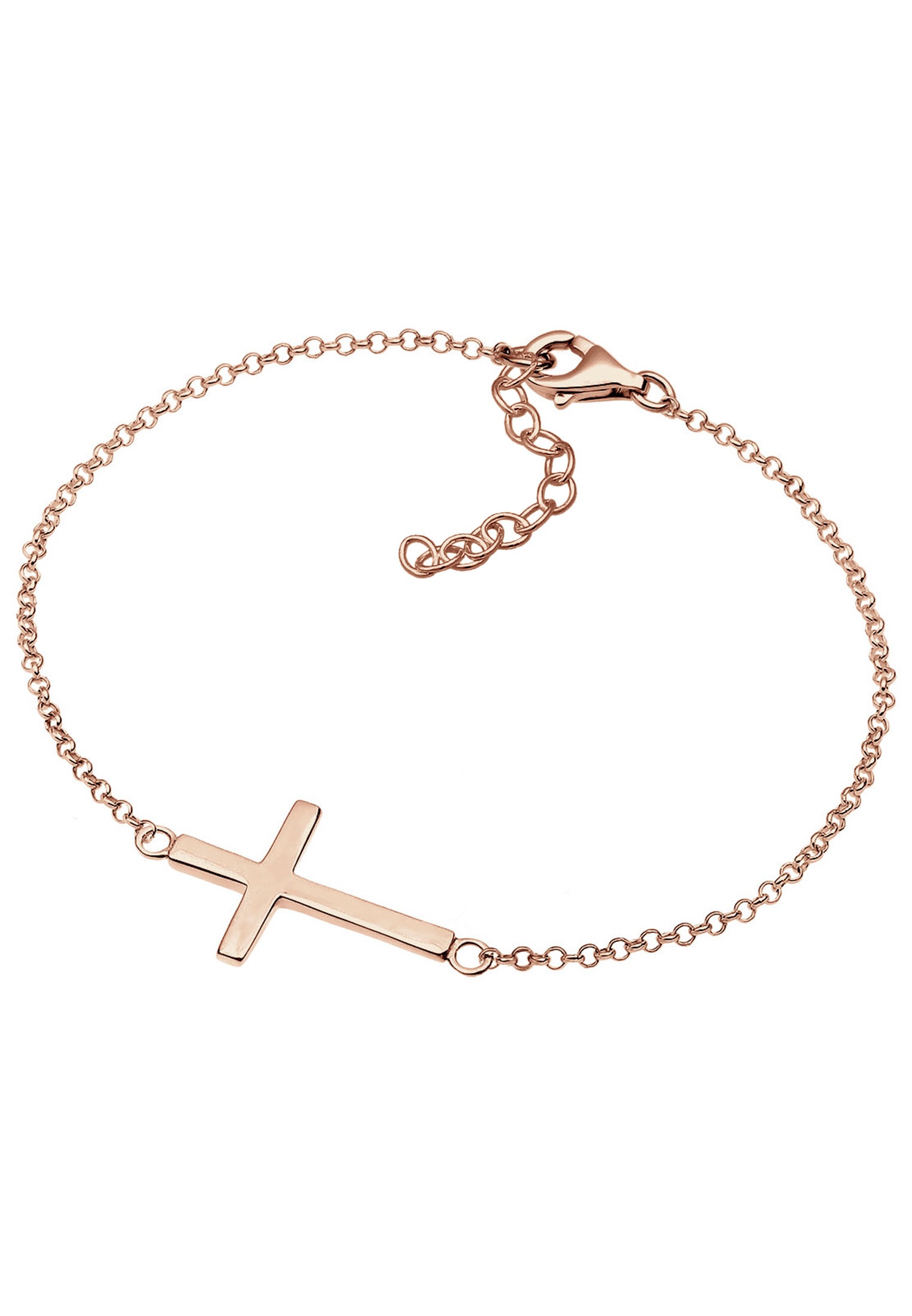 Elli Armband »Kreuz Horizontal Schlicht 925 Silber«
