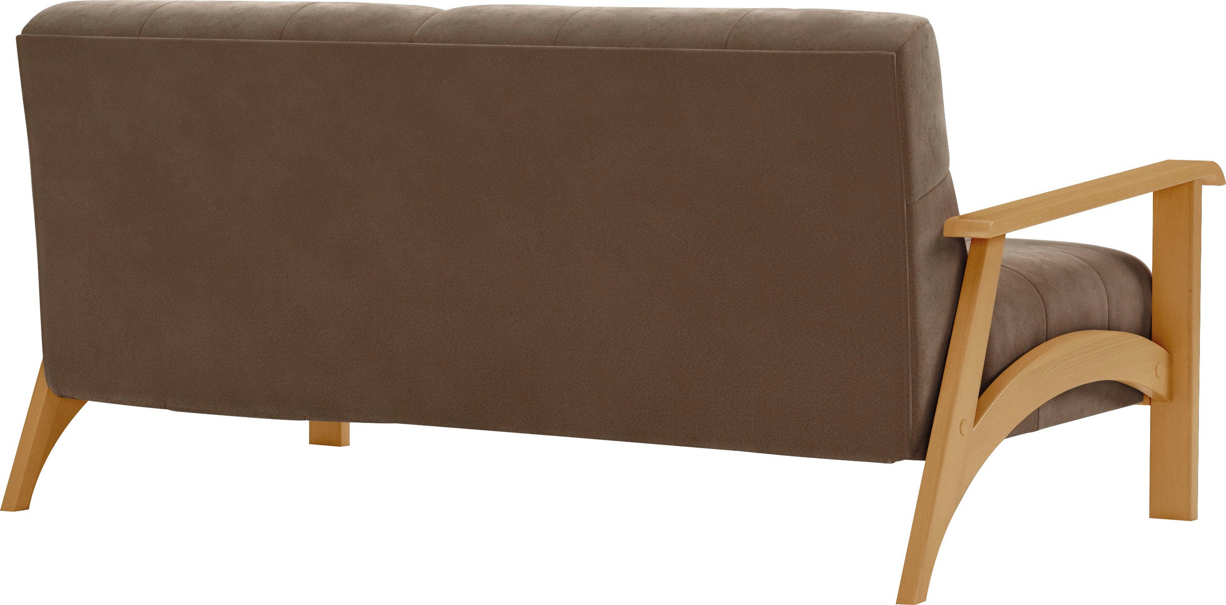 sit&more 2,5-Sitzer »Billund«, Armlehnen aus eichefarbigem Buchenholz, verschiedene Bezüge und Farben