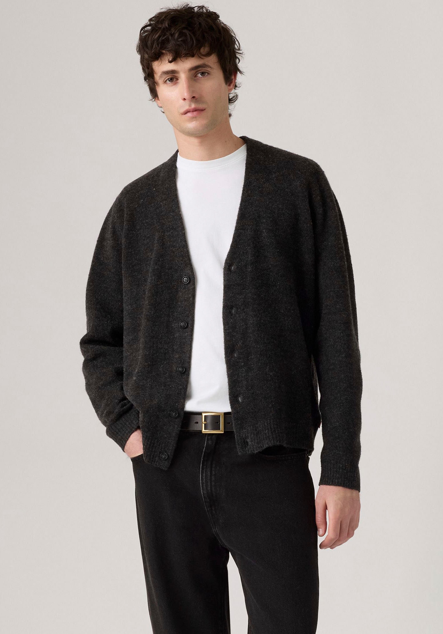 Levis Strickjacke Legere Passform, pflegeleichter Materialmix günstig online kaufen
