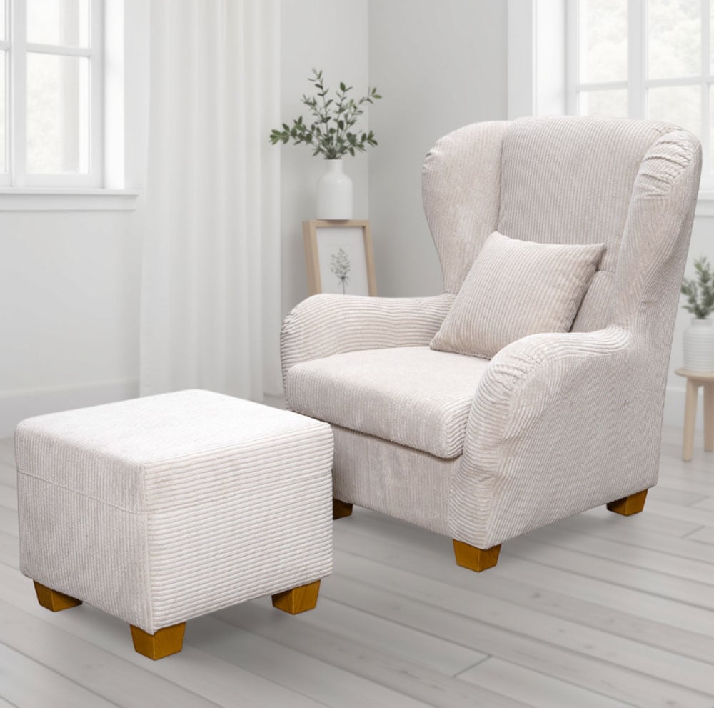 Home affaire "Oliver" Ohrensess,mit Hocker,Zierkissen,Klassische Form günstig online kaufen