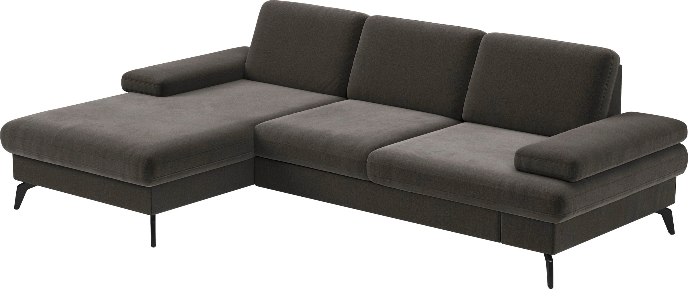 sit&more Ecksofa »Morris L-Form, inkl. Sitztiefenverstellung«, wahlweise mit Armteilverstellung, Bettfunktion & Bettkasten