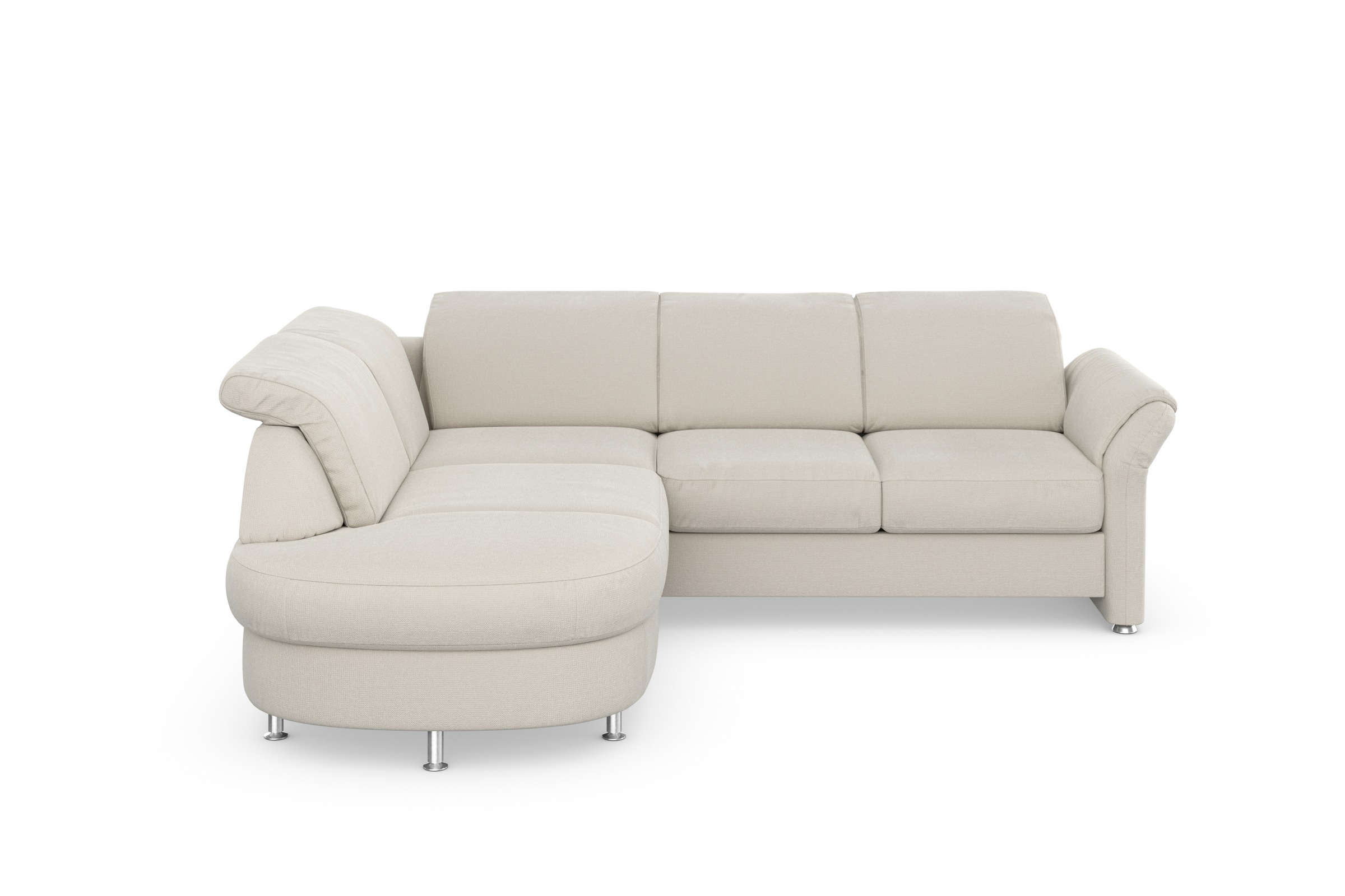sit&more Ecksofa »Apulia L-Form«, wahlweise Bettfunktion, Bettkasten und Kopf- und Armteilverstellung