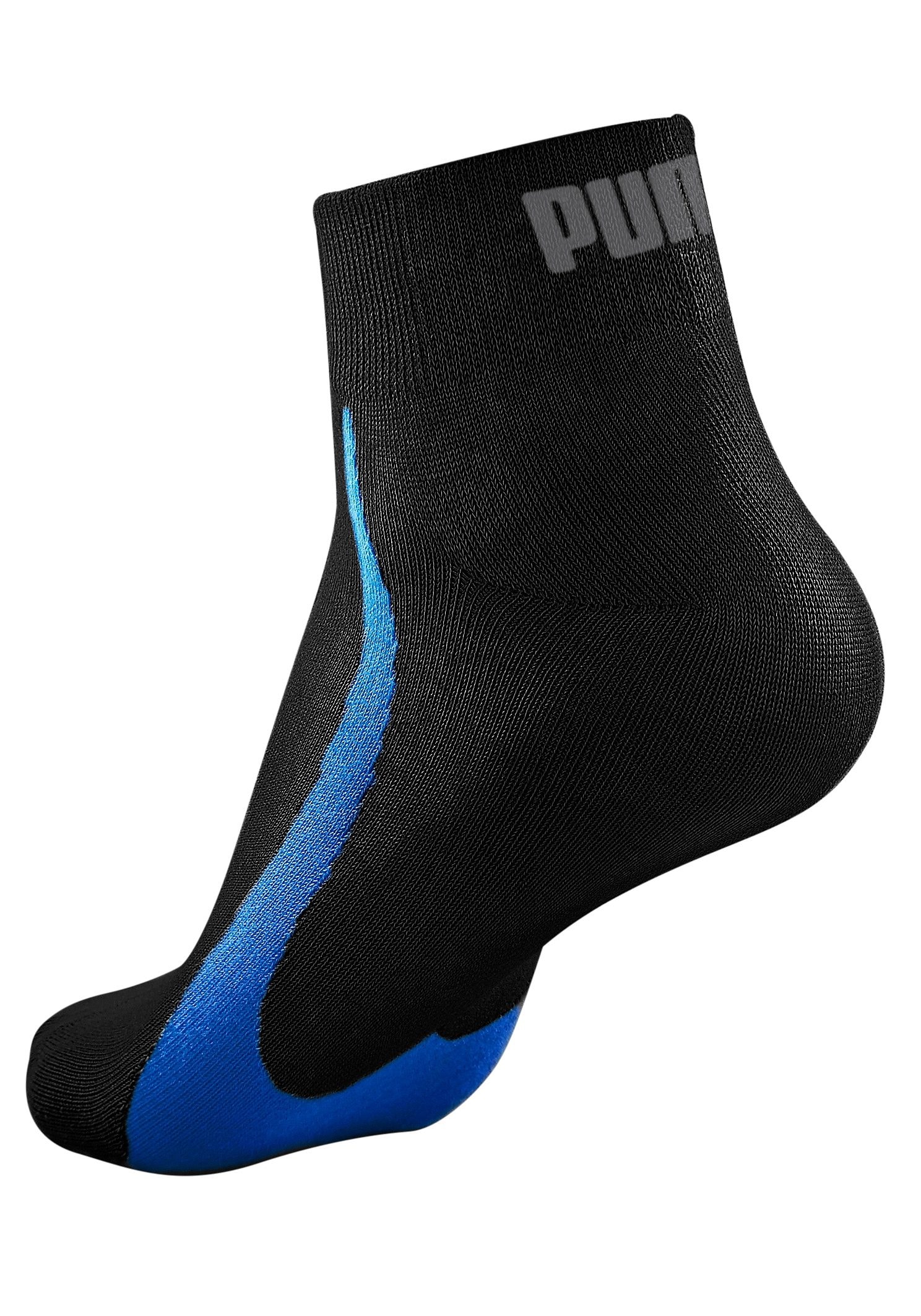 PUMA Kurzsocken »PUMA UNISEX LIFESTYLE QUARTER 3P«, (3 Paar, 3 Paar), mit kurzem geripptem Schaft