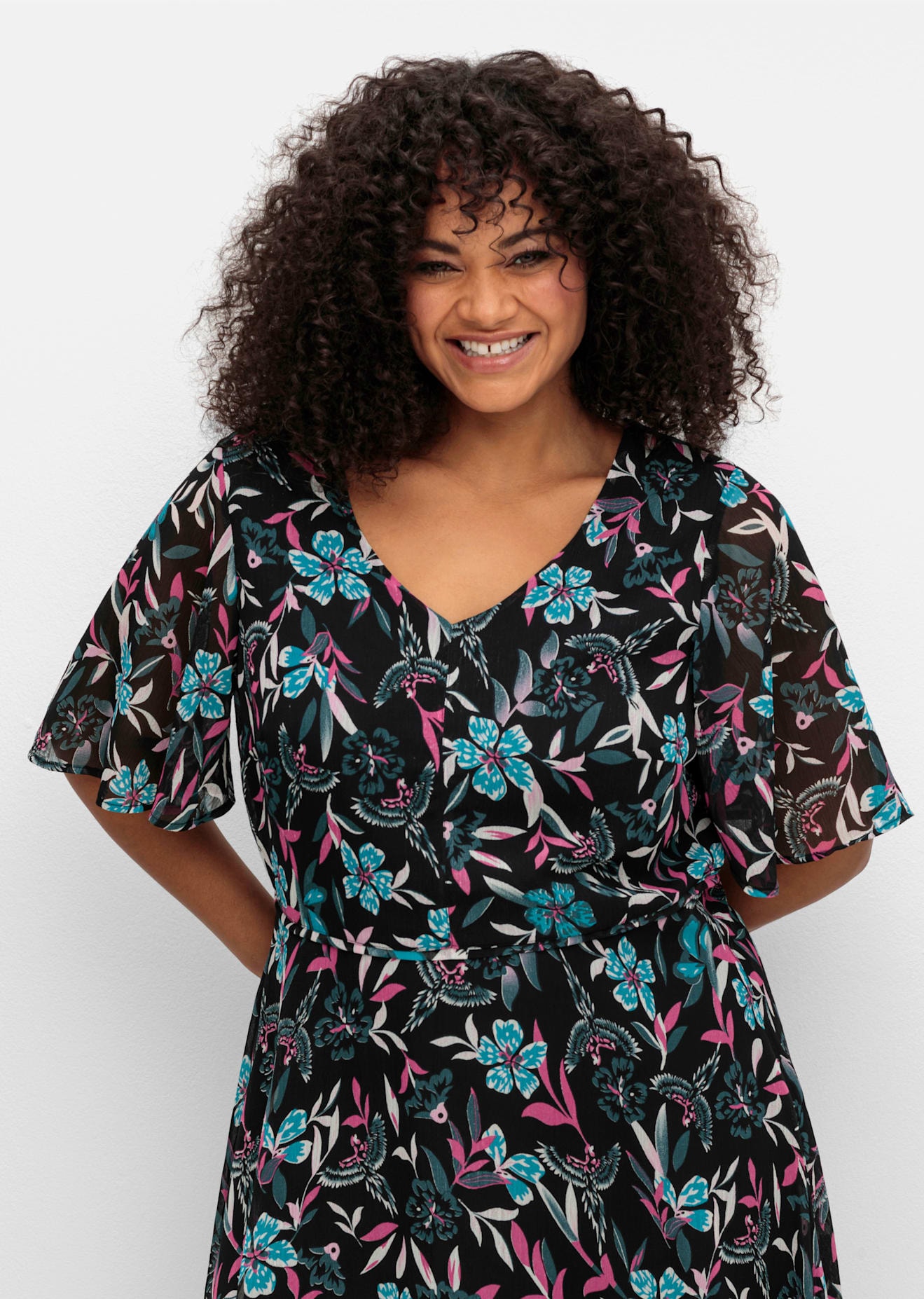 sheego by Joe Browns Chiffonkleid »Chiffonkleid«