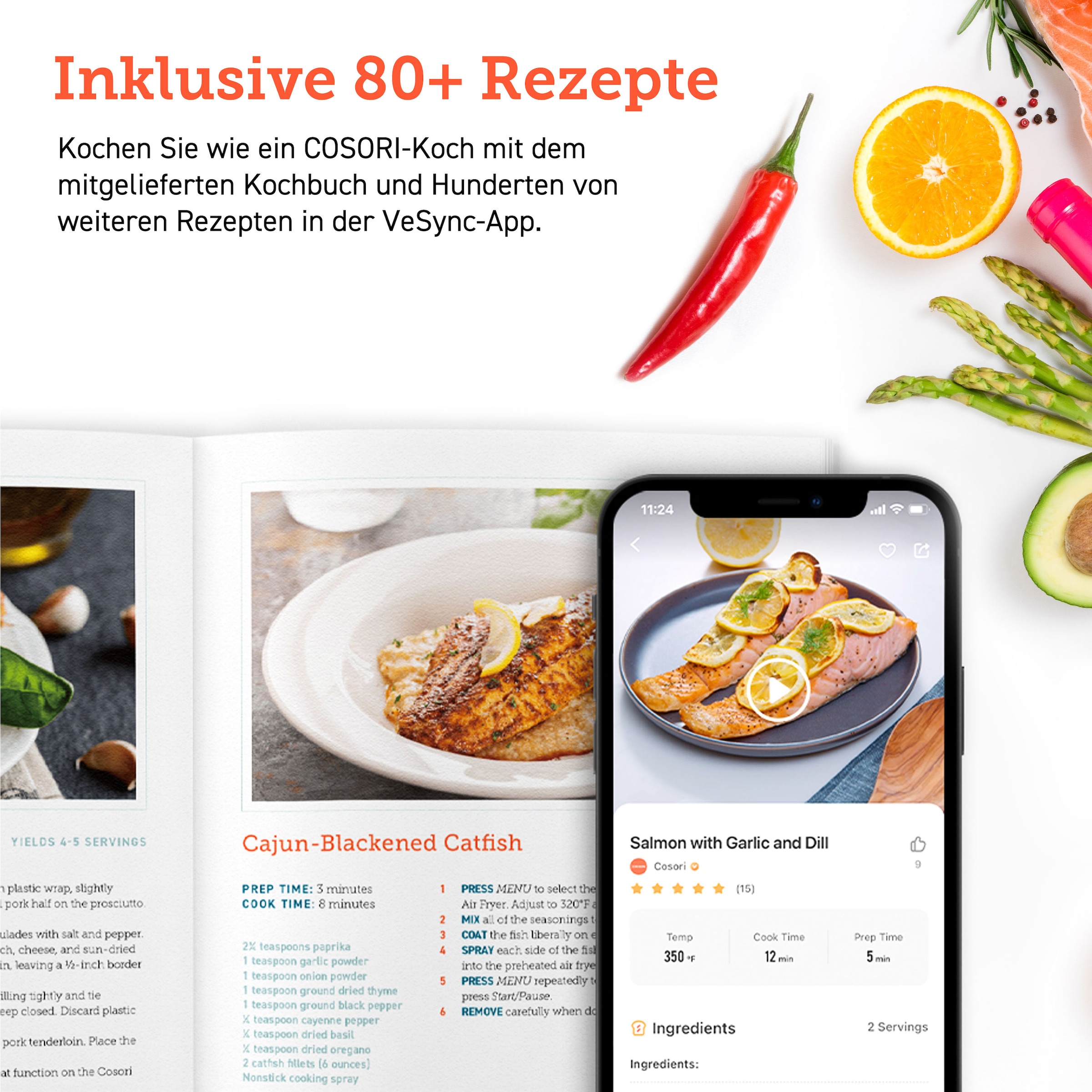 Cosori Heißluftfritteuse »CAF-P651-KEUR« 1700 W