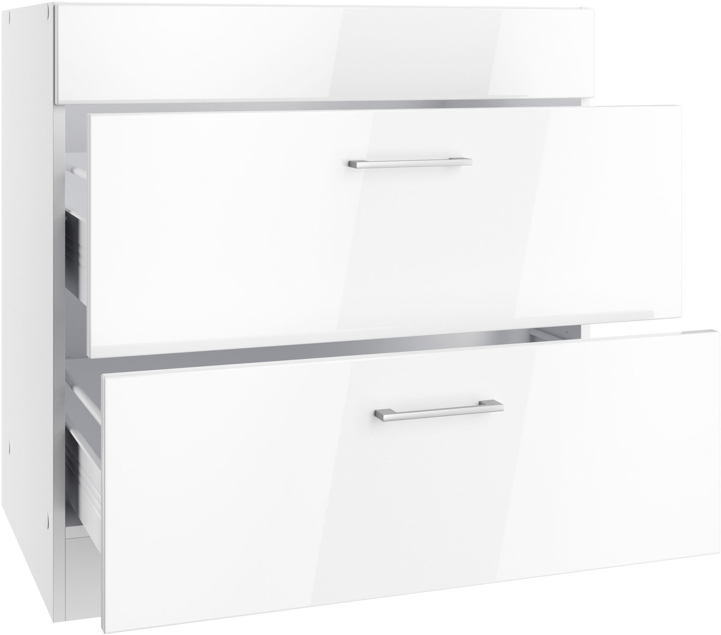 KOCHSTATION Kochfeldumbauschrank »KS-Milan«, HELD Möbel, Kochfeldumbau 80 cm, matte oder hochglänzende Fronten