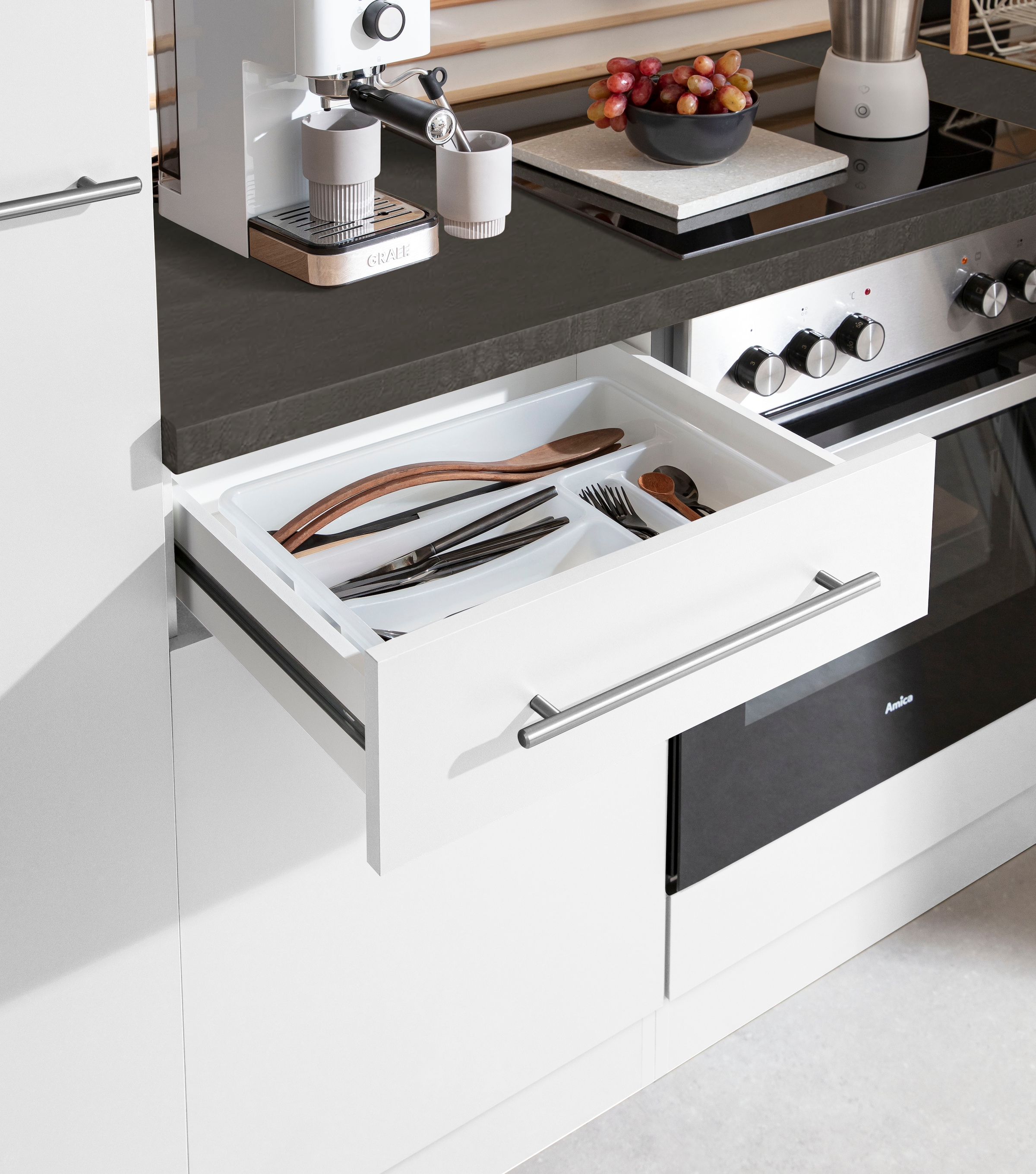 wiho Küchen Küchenzeile »Unna«, mit E-Geräten, Breite 310 cm kaufen | BAUR