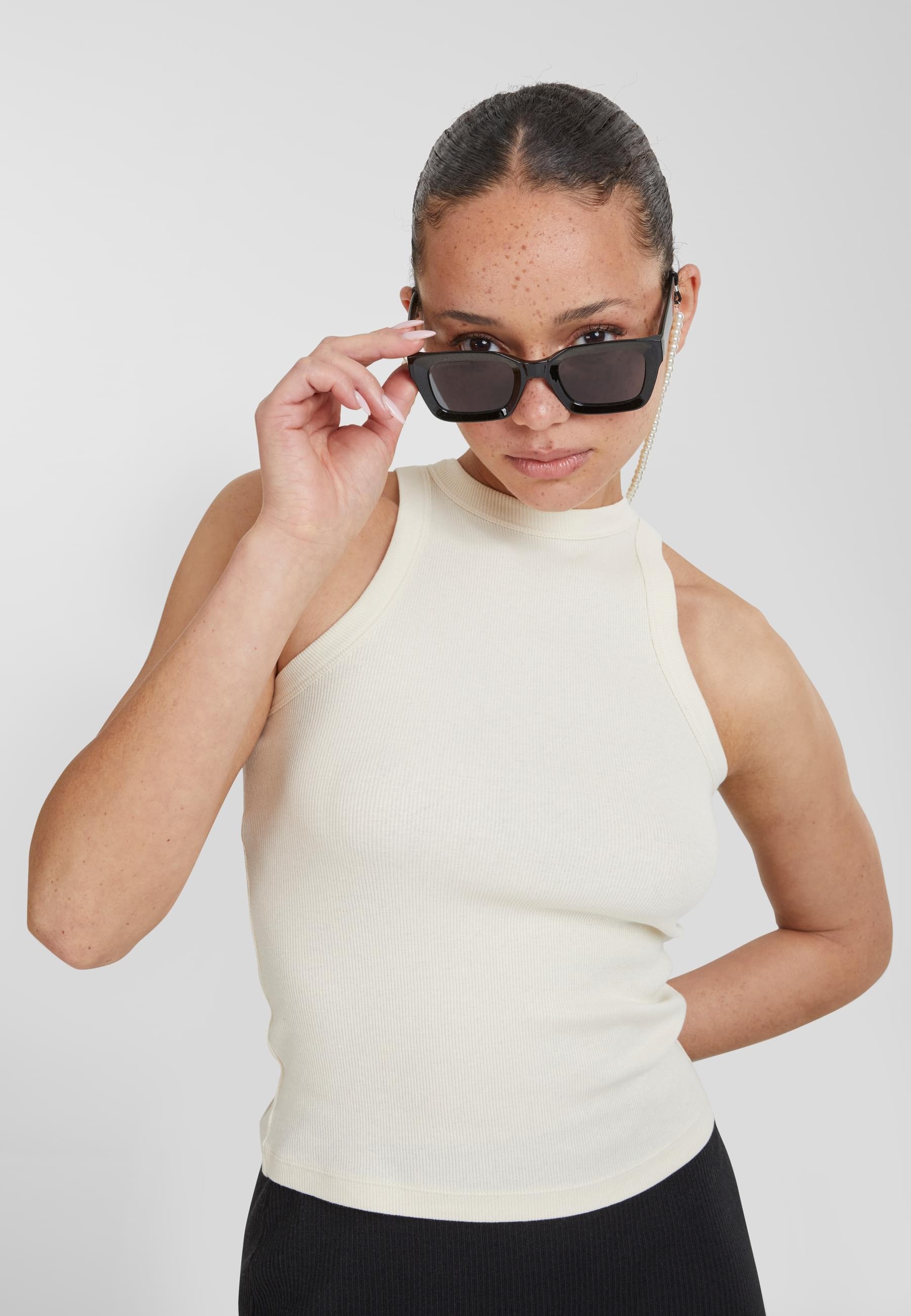 URBAN CLASSICS Muskelshirt »Urban Classics Damen Ladies Racer Back Rib Top«, (1 tlg.)