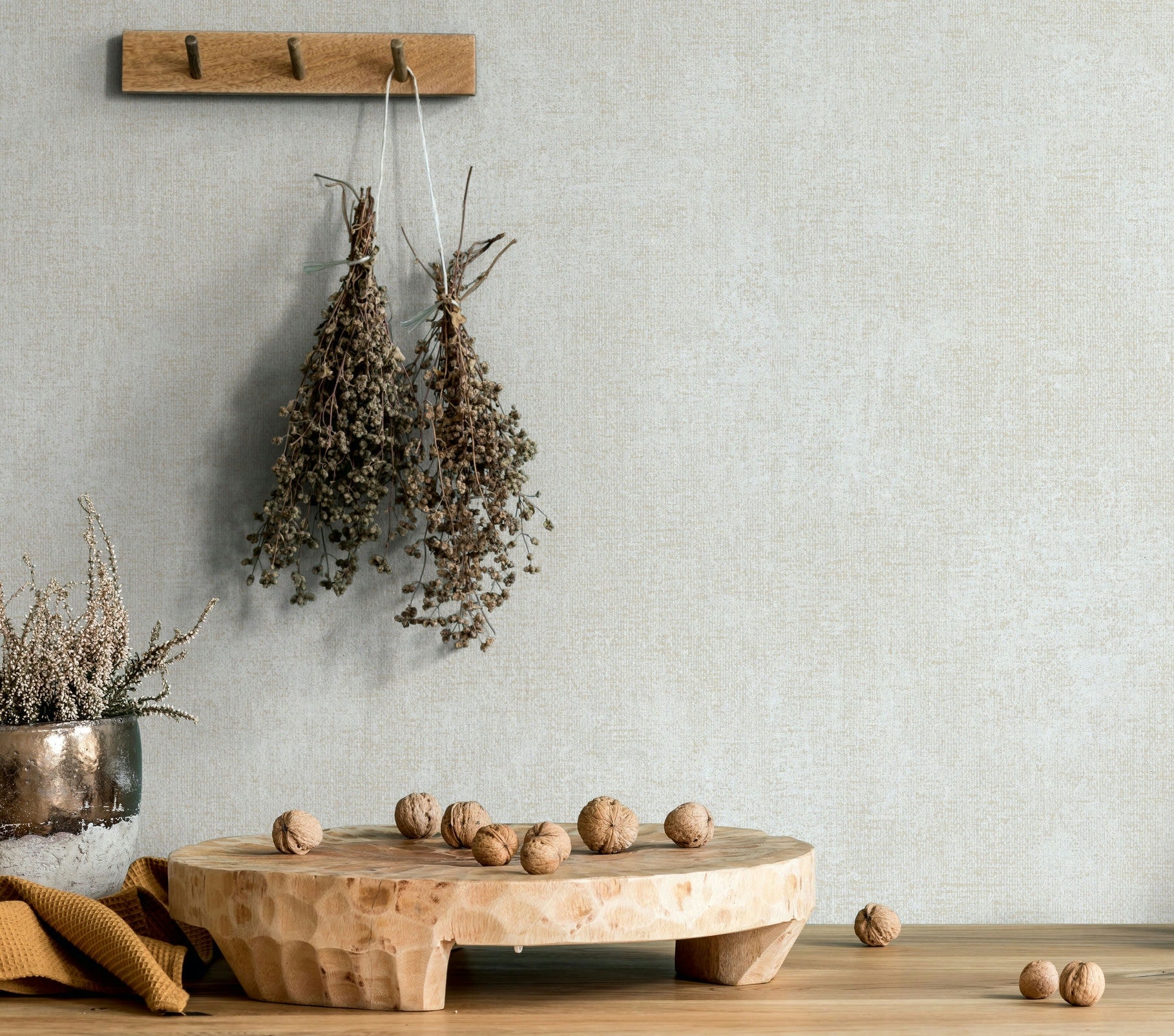 MARBURG Vliestapete "Textured Tapestry", B/L: 0,53m x 10,05m, Rollen: 1, beige, Wohnzimmer, Tapeten, moderne Tapete für Wohnzimmer Schlafzimmer Küche