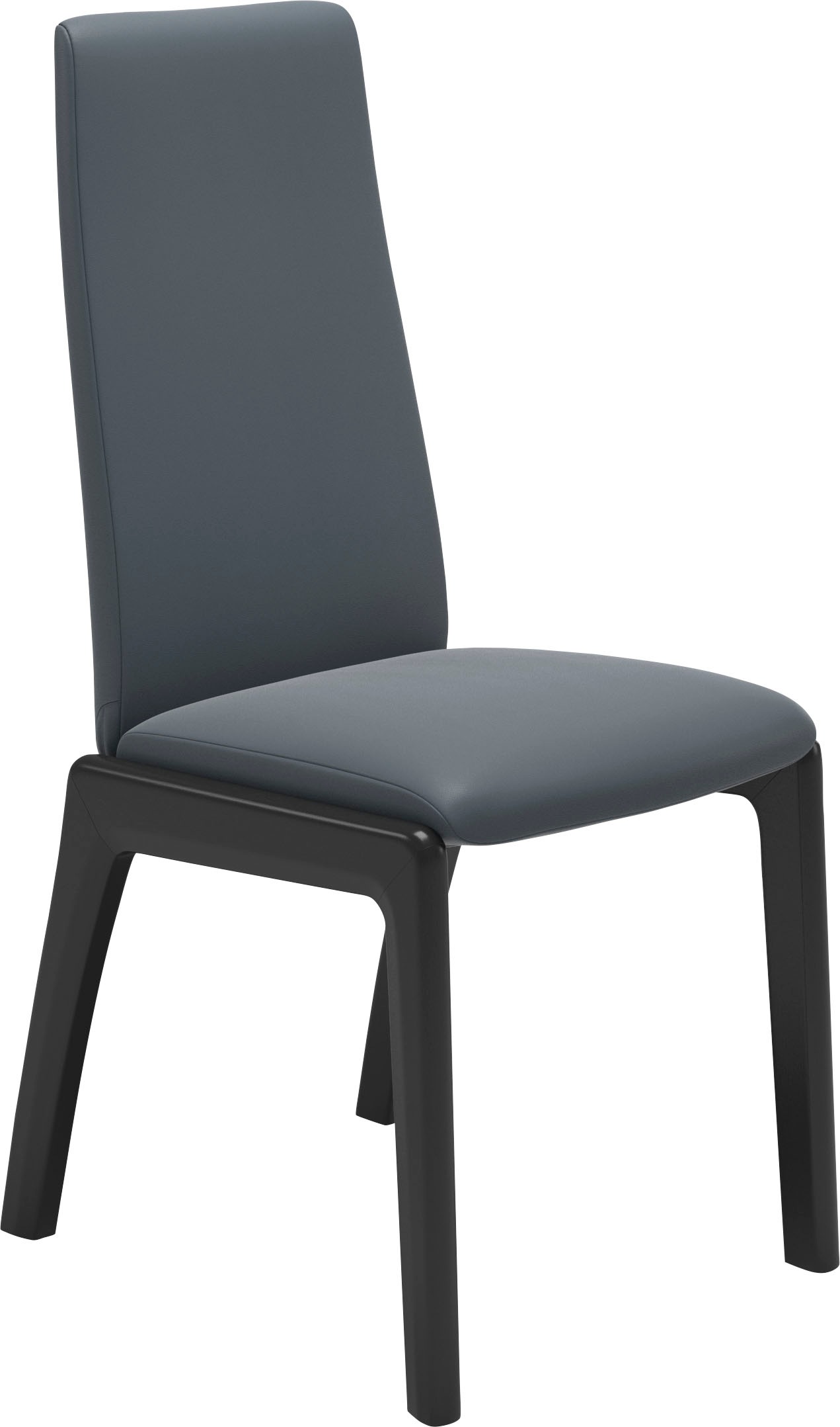 Polsterstuhl STRESSLESS "Laurel", blau (atlantic blau batick, schwarz), B:57cm H:105cm T:60cm, Leder BATICK: BATICK ist ein leicht korrigiertes, durchgefärbtes und genarbtes Möbelleder, bei dem die meisten Unebenheiten und Spuren in der Regel entfernt wur 2