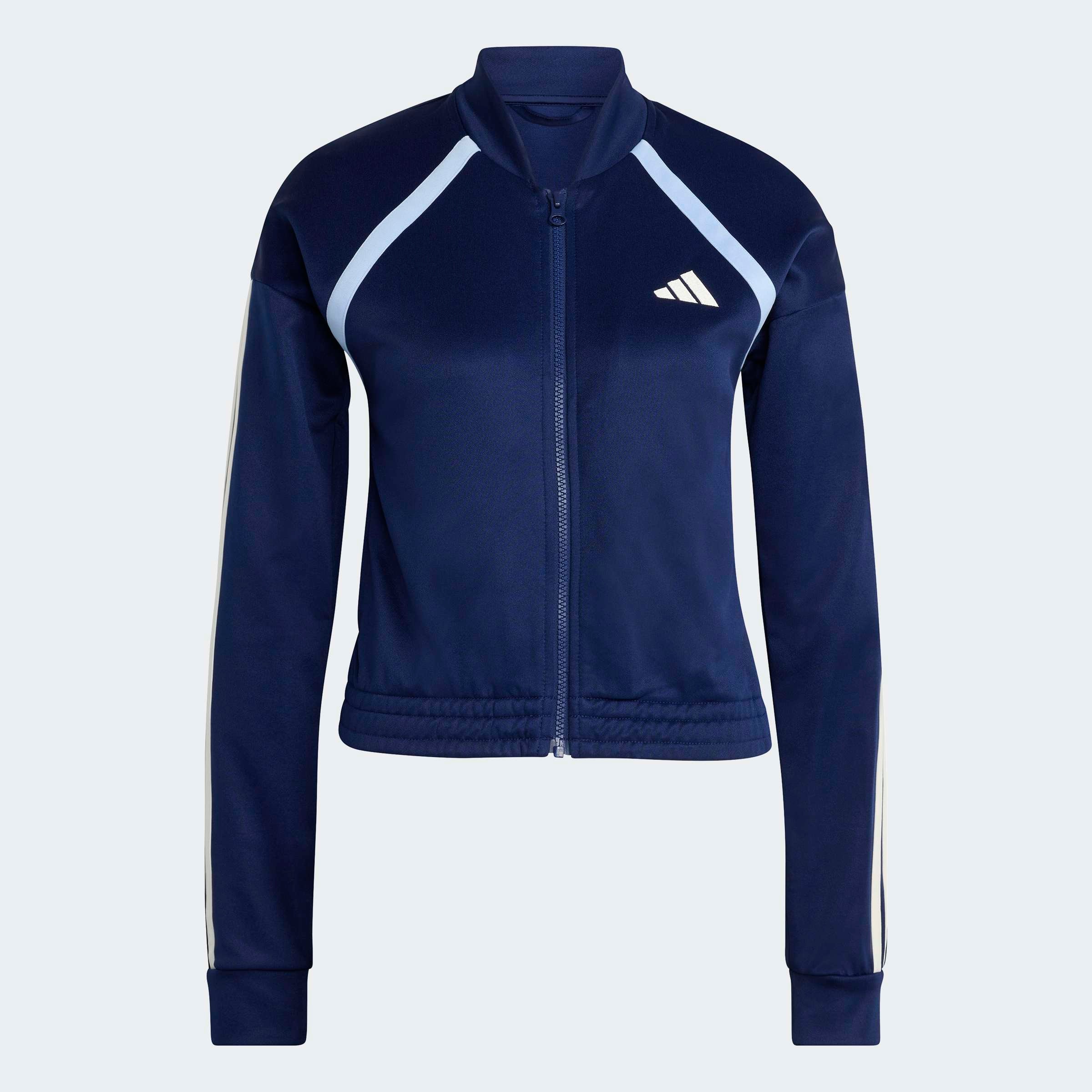 adidas Sportswear Trainingsanzug »TEAMSPORT« 2 tlg. Jacke schmal geschnitten; Hose regulär geschnitten, hoher Bund