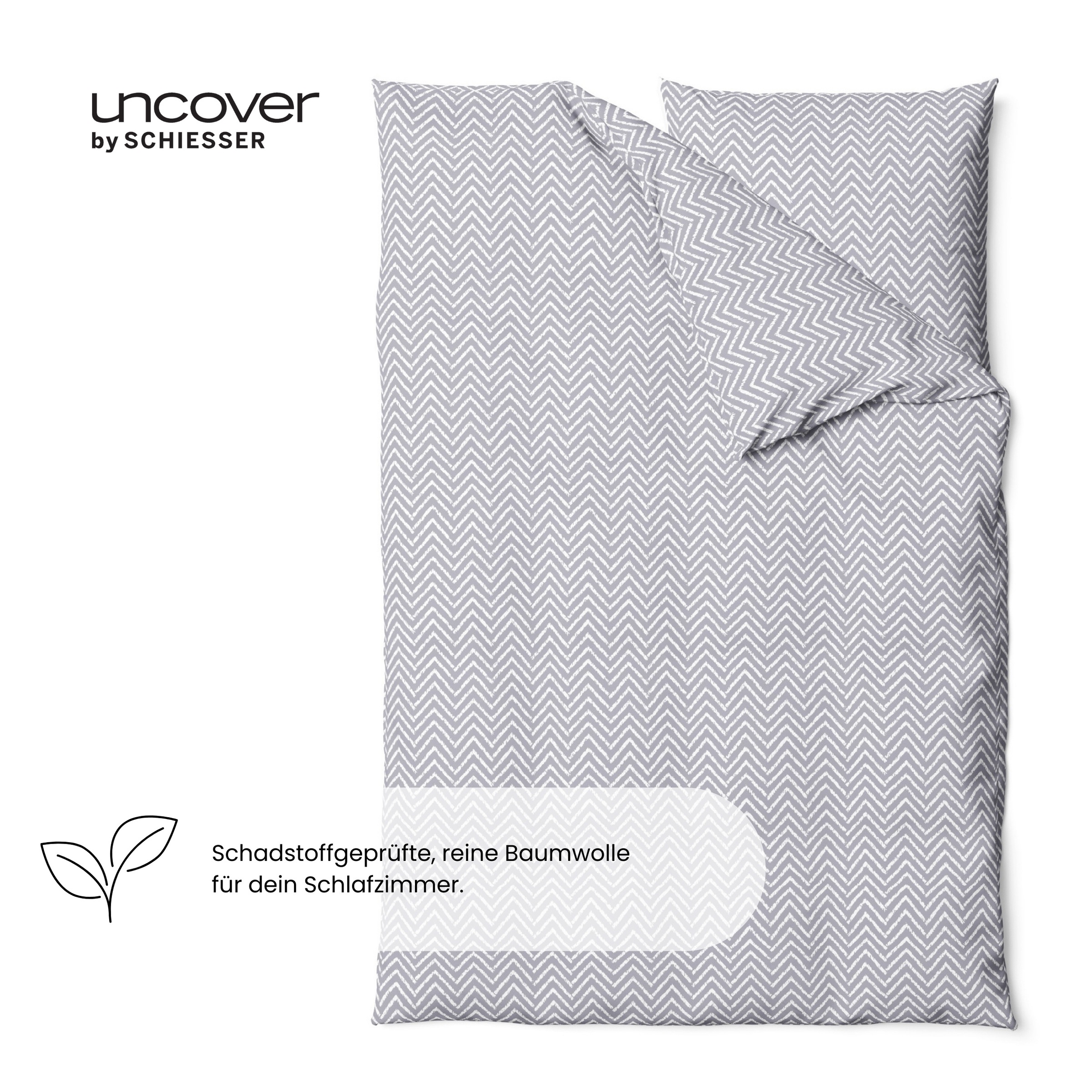 uncover by SCHIESSER Bettwäsche "Grebur aus weicher Baumwolle mit einem dez günstig online kaufen