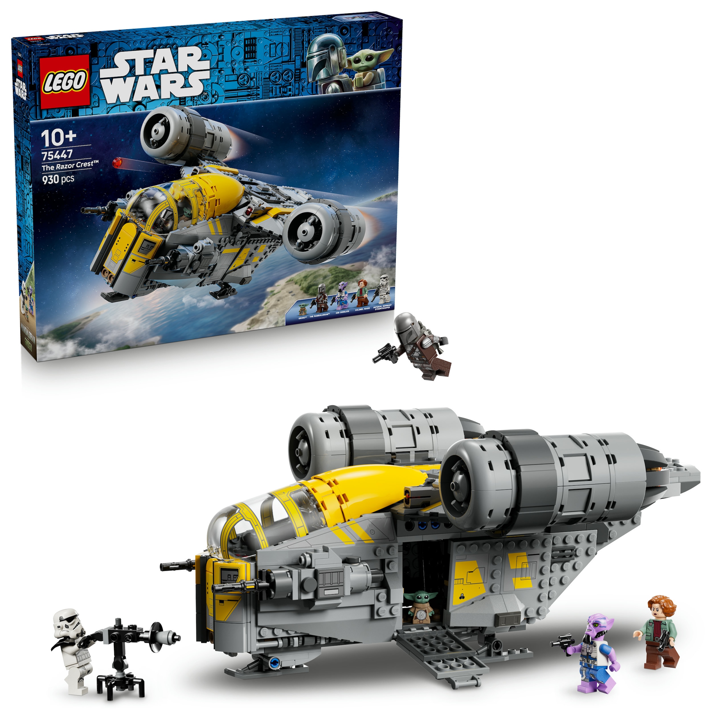LEGO Kinder Konstruktionsspielsteine "Razor Crest (75447), LEGO Star Wars ", grau, Kunststoff, Spielbausteine