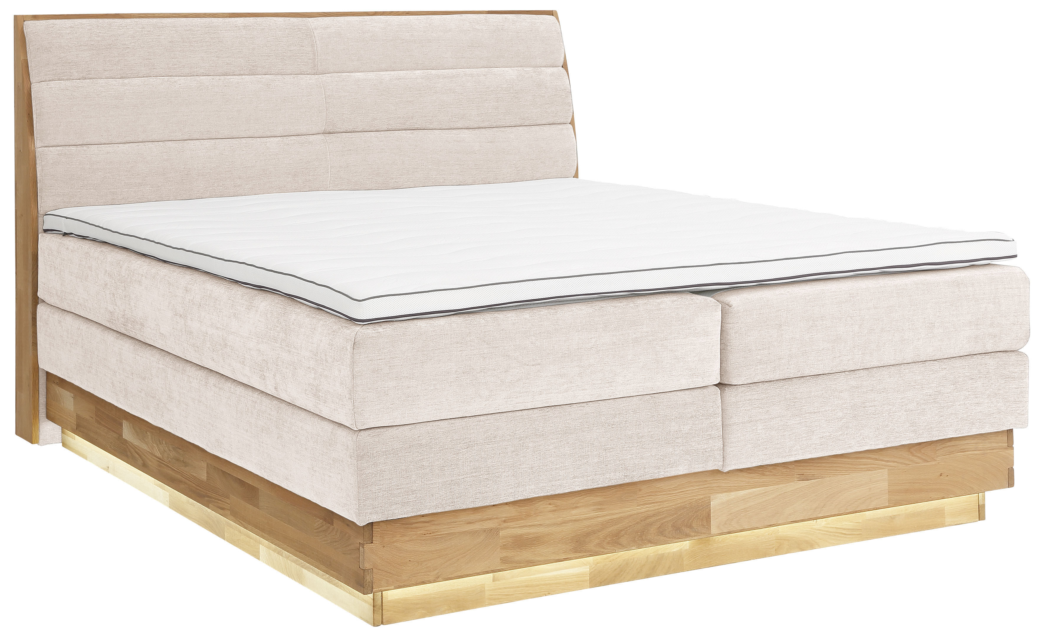 Thumbnail - OTTO home Boxspringbett "JENNA in verschiedenen Farben und Breiten erhältlich" LED-Beleuchtung, mit zertifizierten, recy...