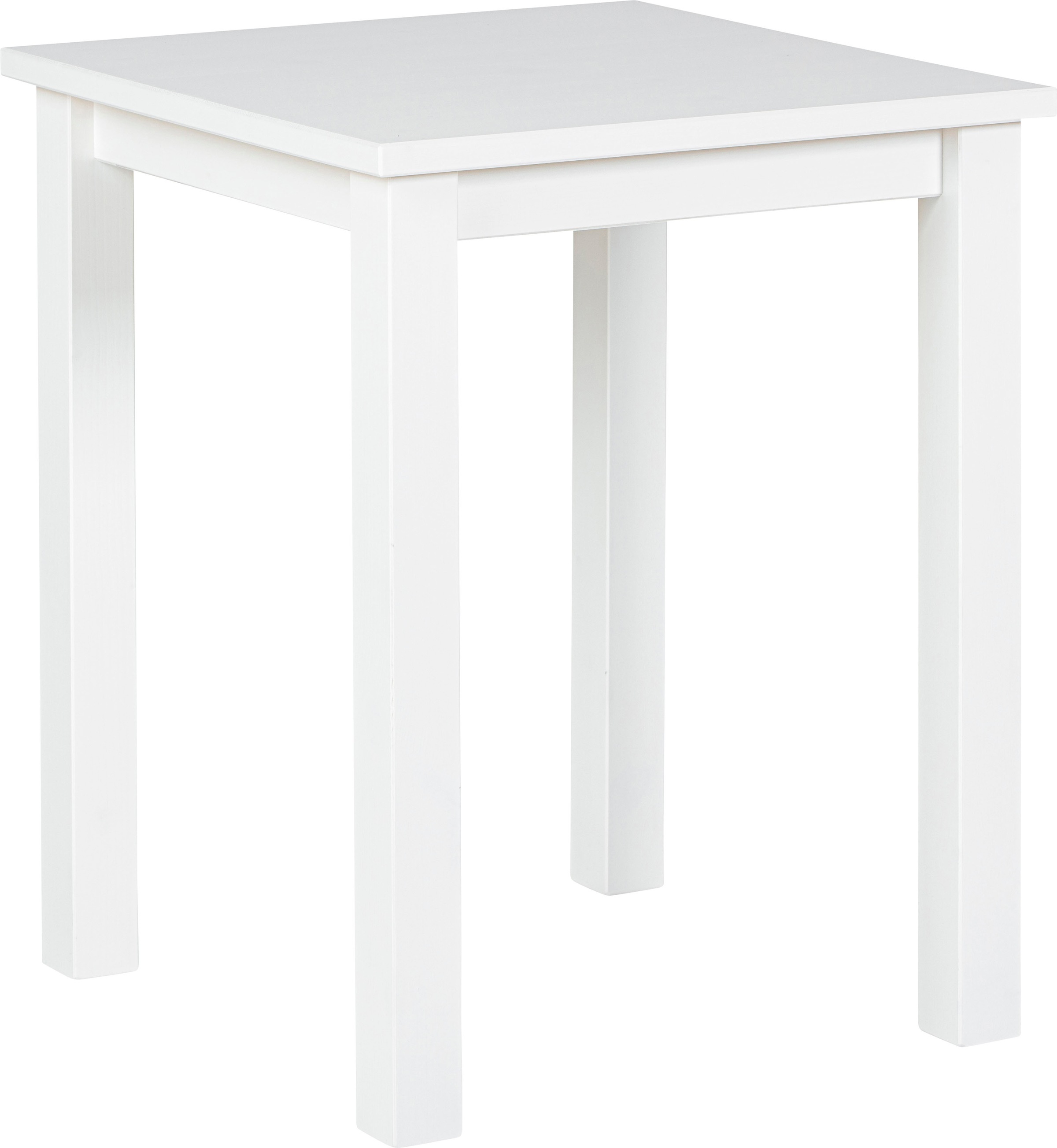 Table d'Appoint Design "Garyo" 55cm Blanc Laqué