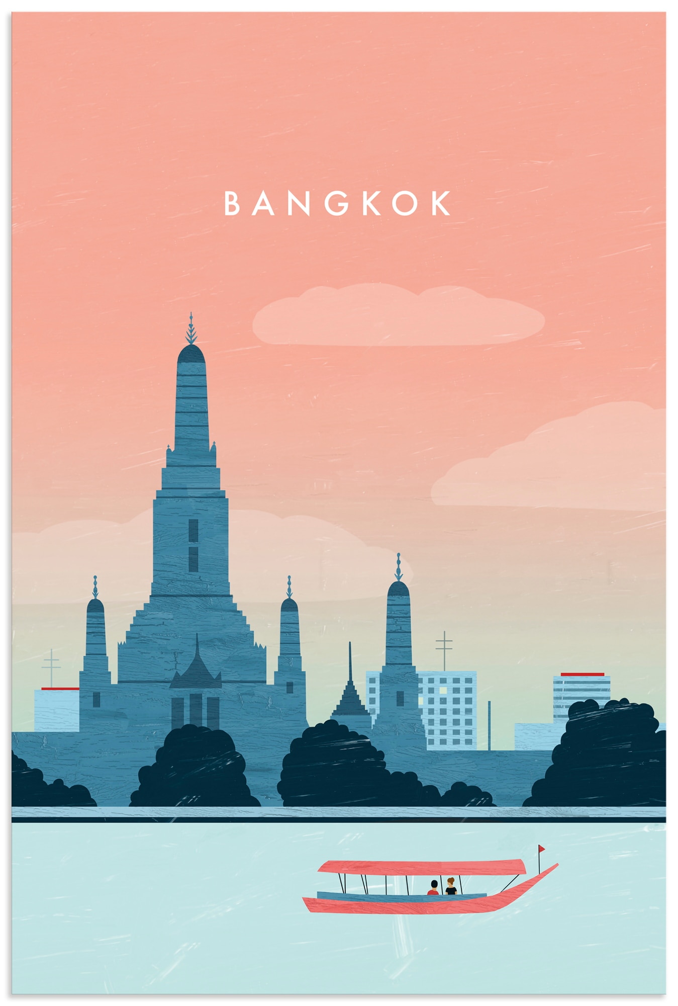 Artland Wandbild "Bangkok" 1 Stk. tlg. als Alubild, Leinwandbild, Poster, Wandaufkleber in verschied. Größen