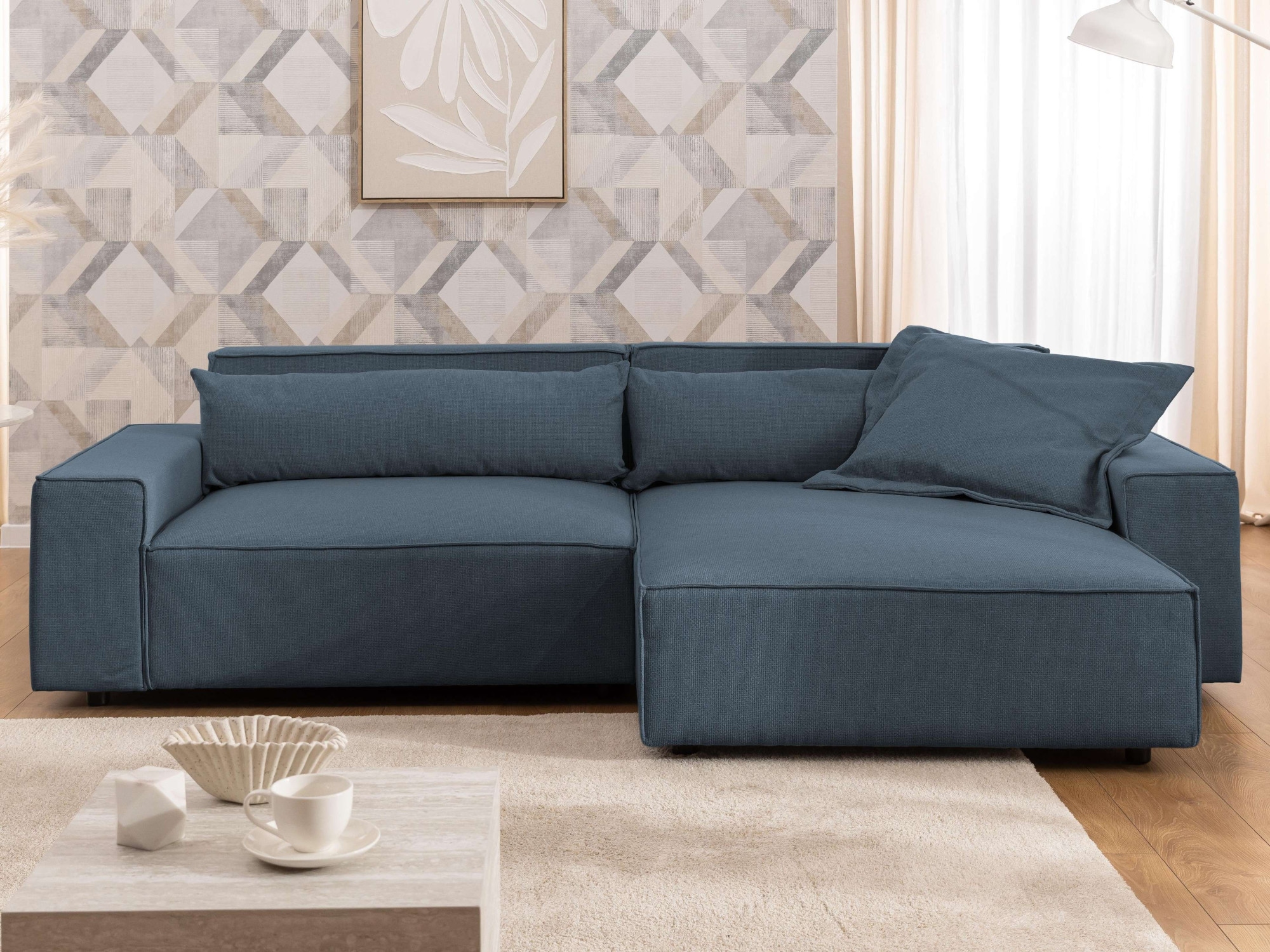OTTO home Ecksofa "KINLEE Design-Sofa mit Recamiere rechts/links, Maße B/T/ günstig online kaufen