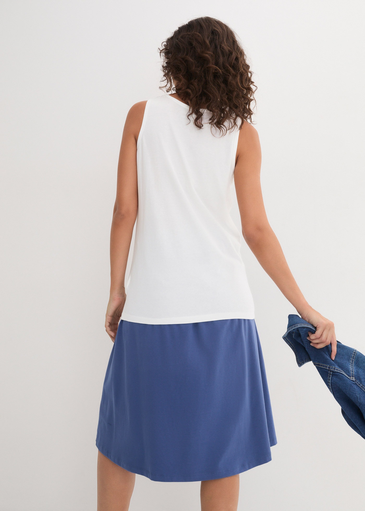 bonprix Longtop Packung, 5 tlg. figurumspielende Passform, po-bedeckend günstig online kaufen