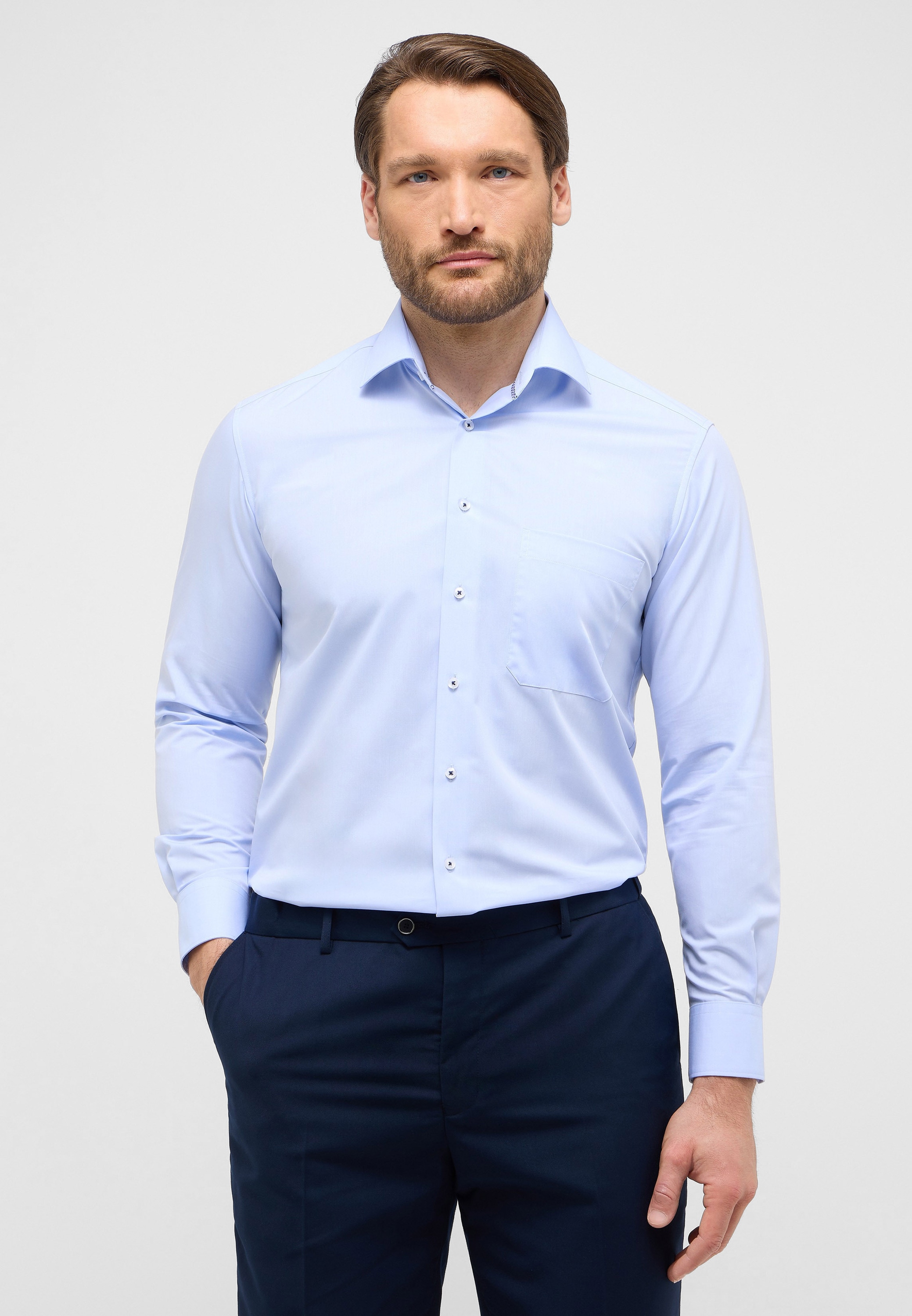 Eterna Langarmhemd "COMFORT FIT", NON IRON (bügelfrei) günstig online kaufen