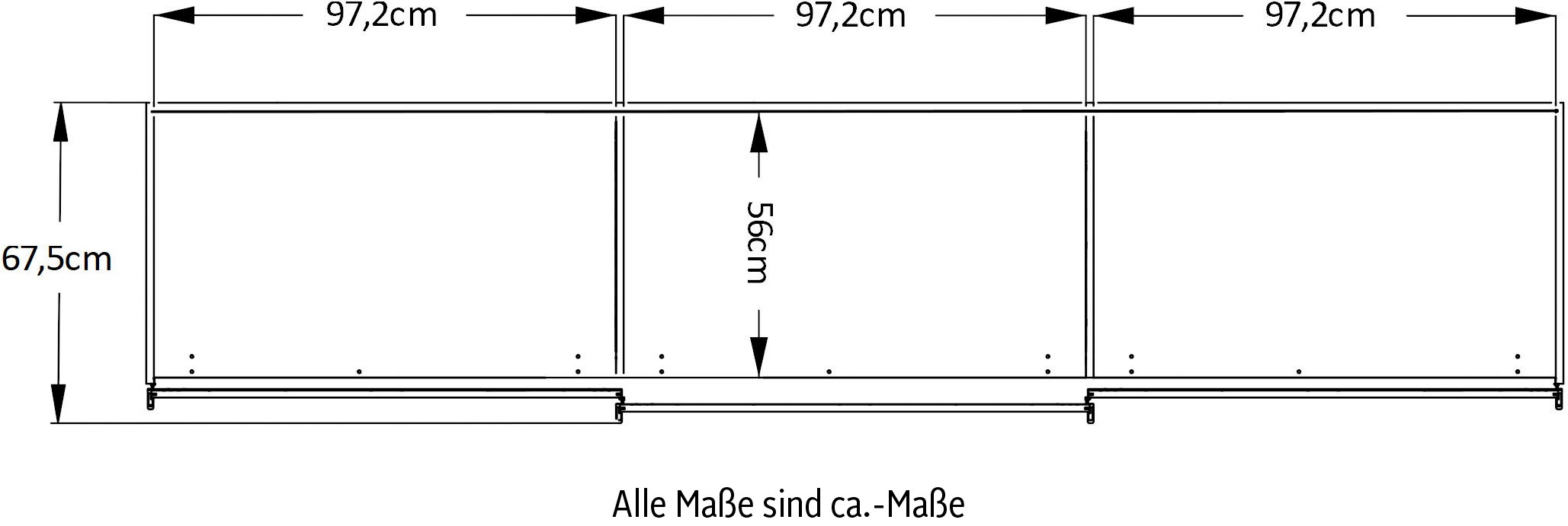 STAUD Schwebetürenschrank »Includo, Made in Germany«