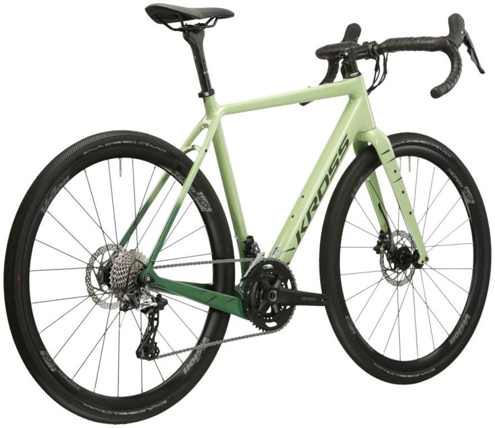 Kross Gravelbike »KROSS Gravelbike Esker 8.0 28" grün«, 22 Gang, Shimano, GRX RX810 Schaltwerk, Kettenschaltung