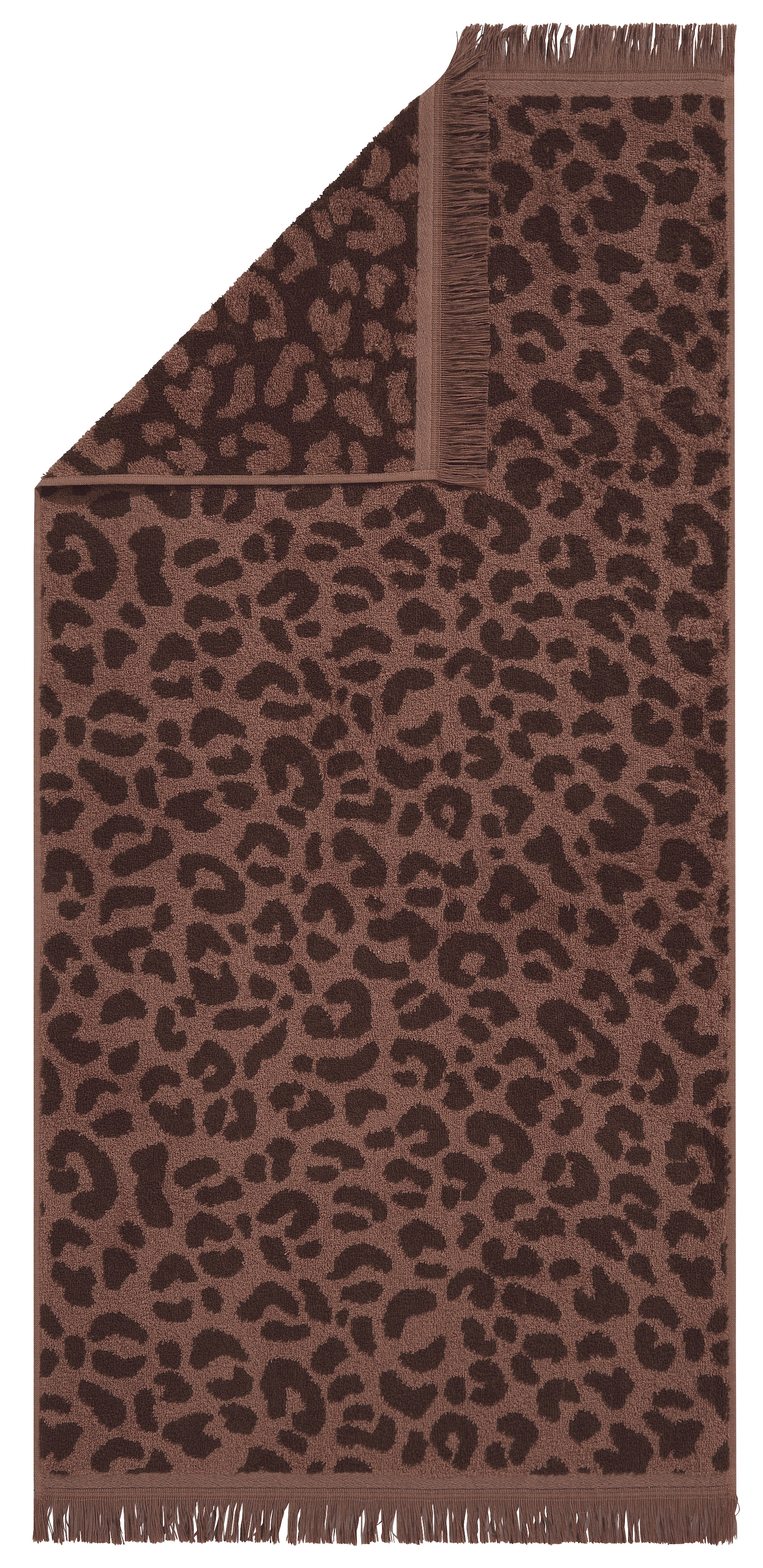 OTTO home Handtuch Set »Tiffani, Leopardenmuster, Premium Handtücher 8-tlg, 500 gr/m²« Set 8 Frottier 4 Duschtücher, 4 Handtücher, Animal Print, Leo, modern, mit Fransen