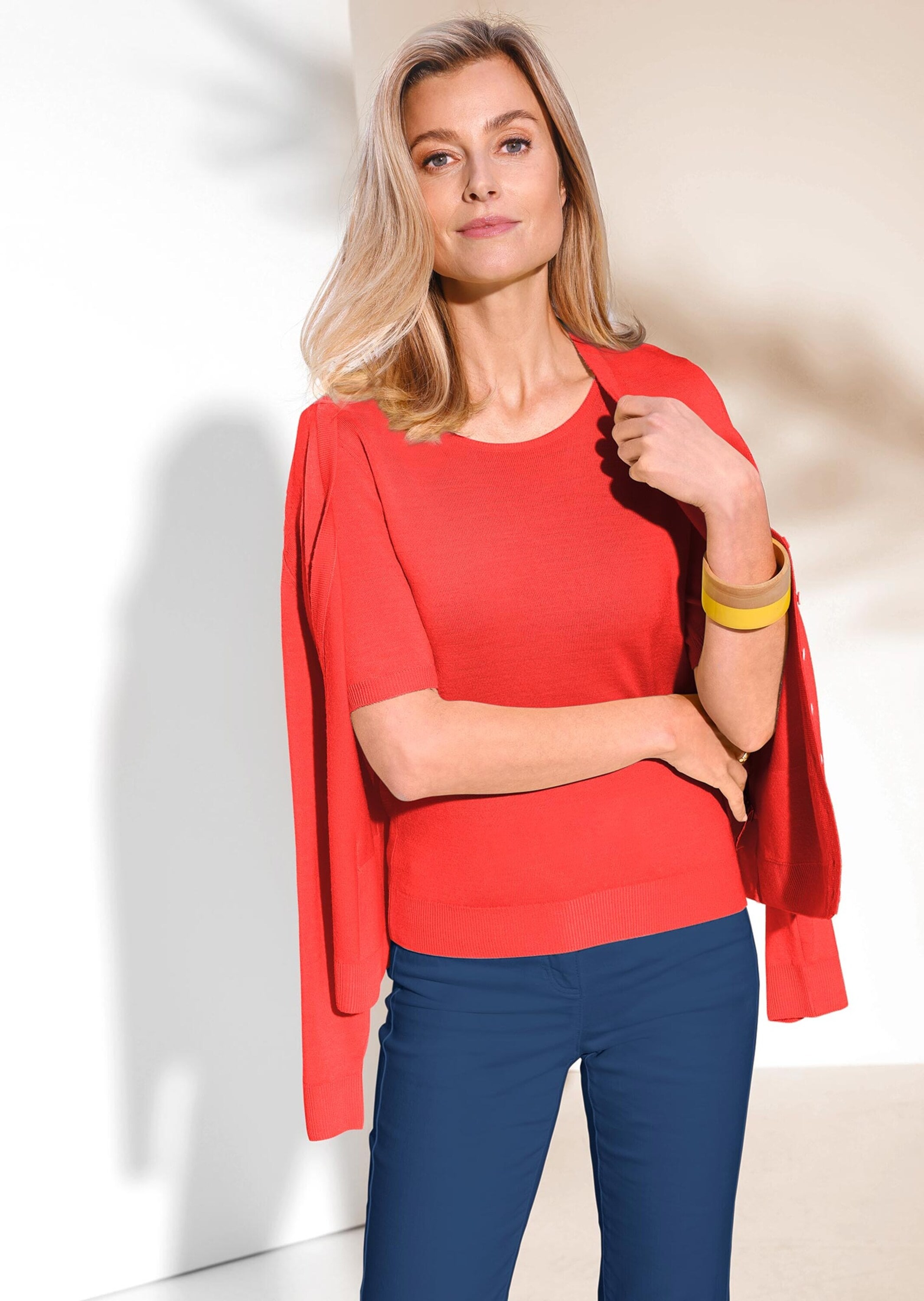 GOLDNER Strickpullover »Strickset Strick-Twinset aus Merino-Schurwolle«