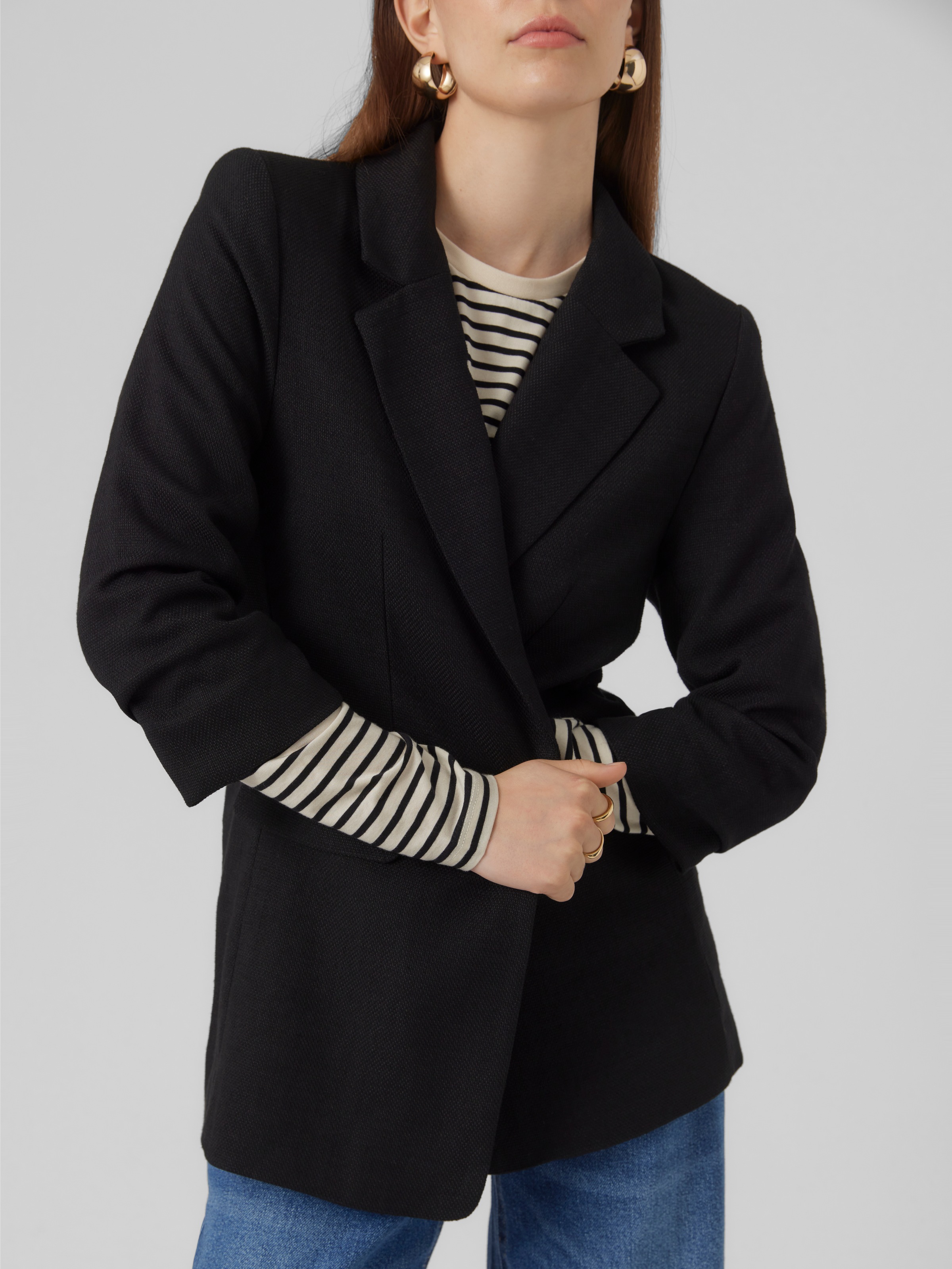 Vero Moda Longblazer "VMFRIDA LS REGULAR BLAZER NOOS" ohne Verschluss und m günstig online kaufen