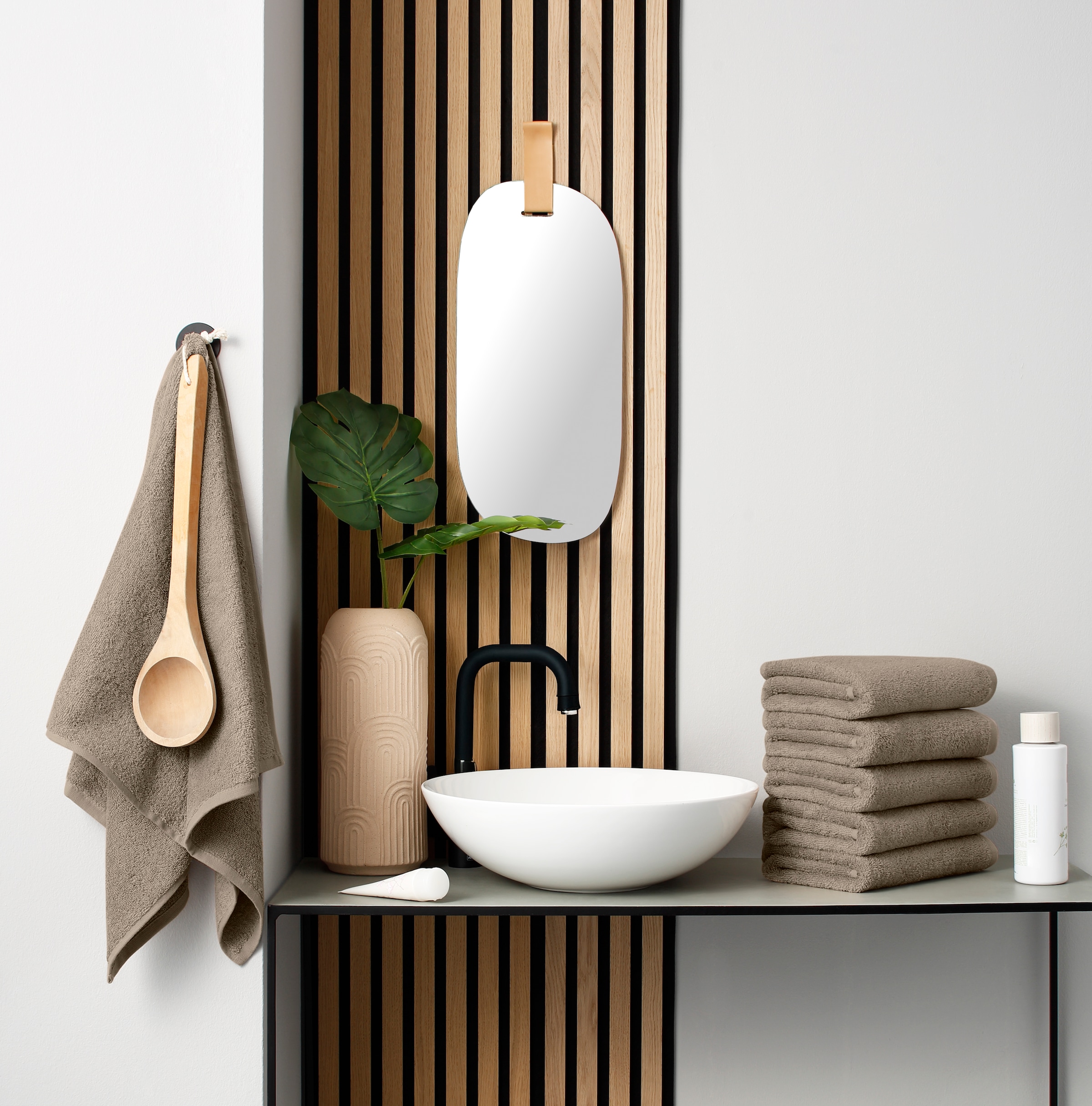 my home Handtücher »Handtuch Merida, als Set und Serie erhältlich, 6 Handtücher 50x100 cm« kuschelig weich, einfarbig, 100% Baumwolle