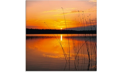 Artland Glasbild »Landschaft mit Sonnenaufgang«, Sonnenaufgang & -untergang, (1 St.) kaufen
