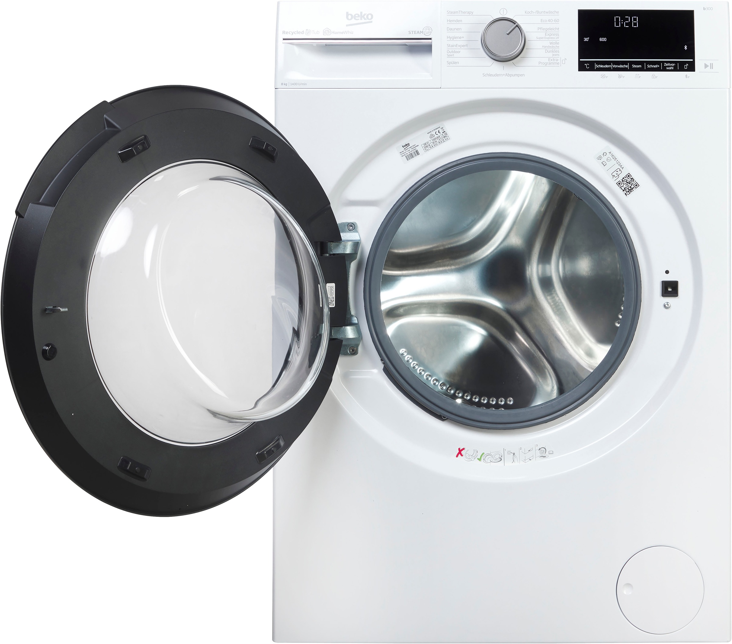 BEKO b300 "B3WFU58415W1" 8 1400 SteamCure - 99% allergenfrei günstig online kaufen
