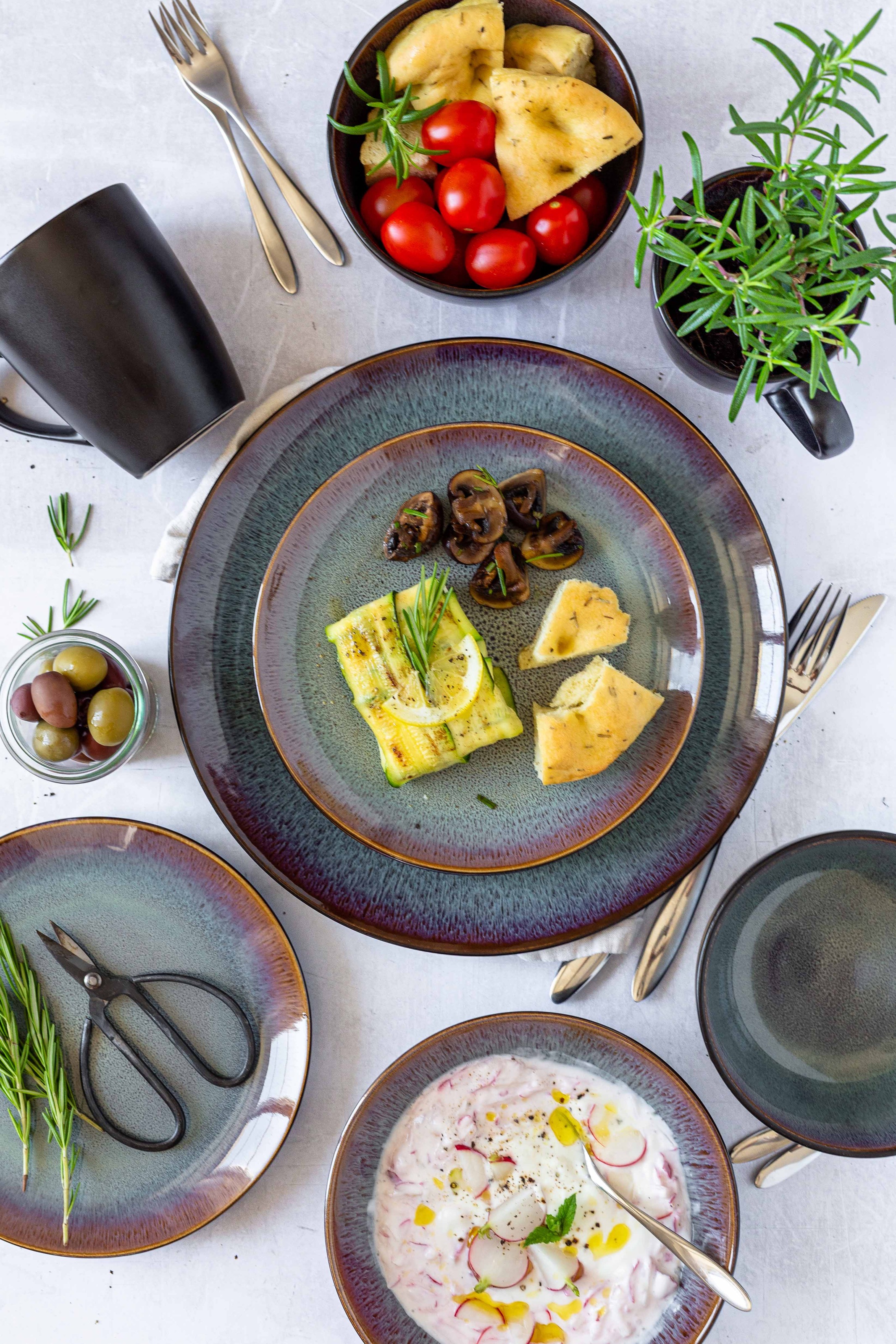 Thumbnail - MÄSER Suppenteller "TEONA, Suppenteller-Set, Steinzeug"