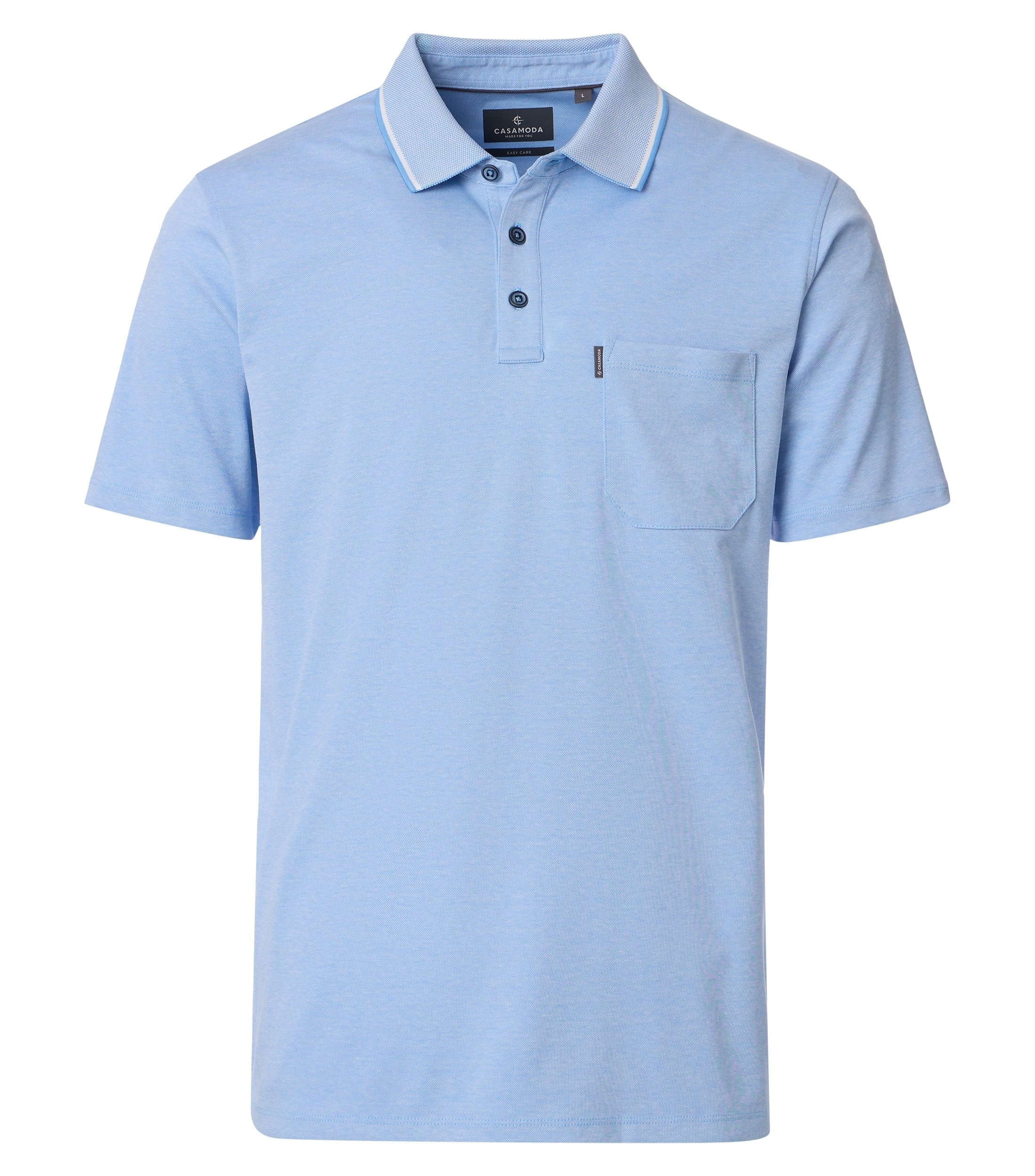 CASAMODA Poloshirt "CASAMODA Polo-Shirt uni" günstig online kaufen